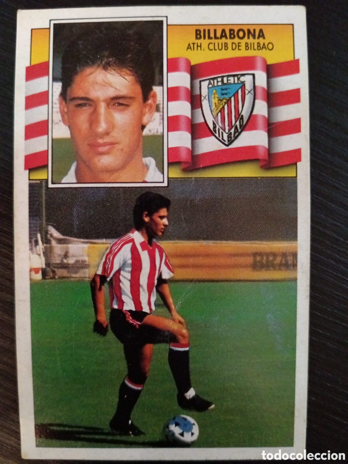 Cromos de f&uacute;tbol: Billabona Athletic Fichaje N&deg;1 Este 90-91 SIN PEGAR