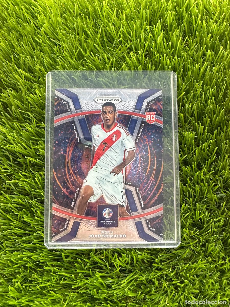Cartes &agrave; collectionner de Football: N&ordm; 35 Joao Frimaldo Phenomenon Per&uacute; Prizm Copa Am&eacute;rica 2024