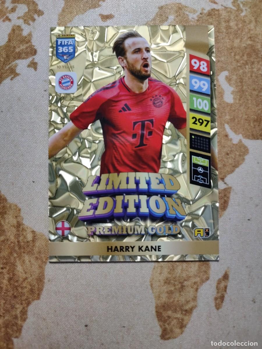 Fu&szlig;ball-Sticker: Limited Edition Premium Gold HARRY KANE FIFA 365 2024-25