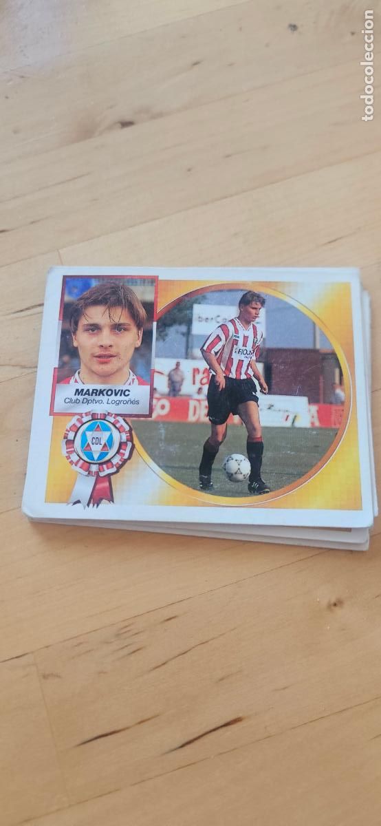 Cromos de f&uacute;tbol: markovic logro&ntilde;es este 1994 1995 94 95 sin pegar - Foto 1