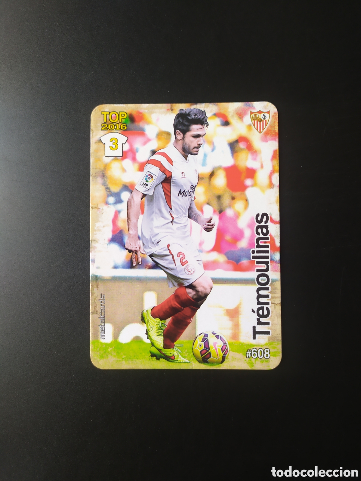 Cromos de f&uacute;tbol: Mundicromo fichas Liga 2015 2016 15 16 Tremoulinas mate n&deg; 608 Sevilla