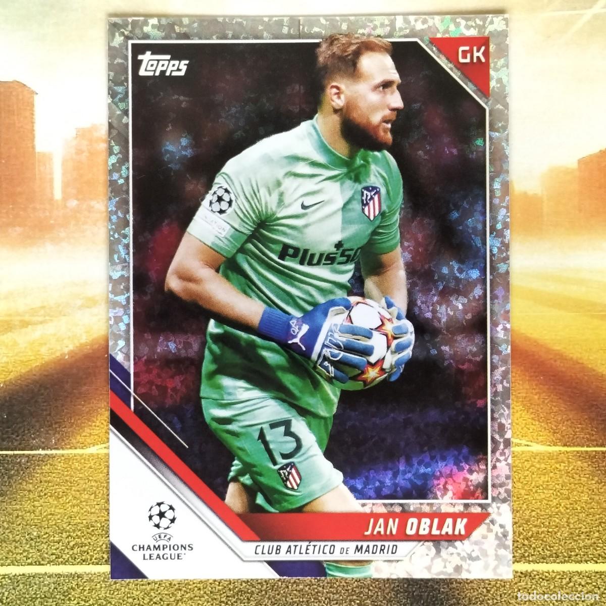 Football Stickers: #067 67 OBLAK - ATLETICO DE MADRID SPARCKLE FOIL 2021 2022 TOPPS UCL COLLECTION 21 22