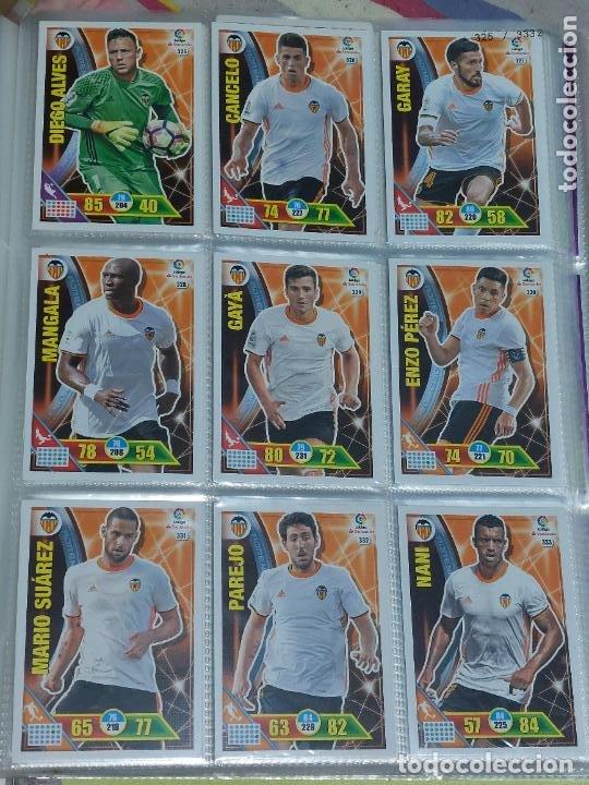 Cartes &agrave; collectionner de Football: ADRENALYN 2016 2017 VALENCIA - EQUIPO COMPLETO - BASICOS - 18 FICHAS CROMOS - 16 17