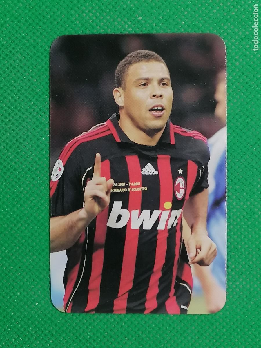 Cromos de f&uacute;tbol: RONALDO NAZARIO MILAN ⚽ LOMO CARDS 2025 ⚽