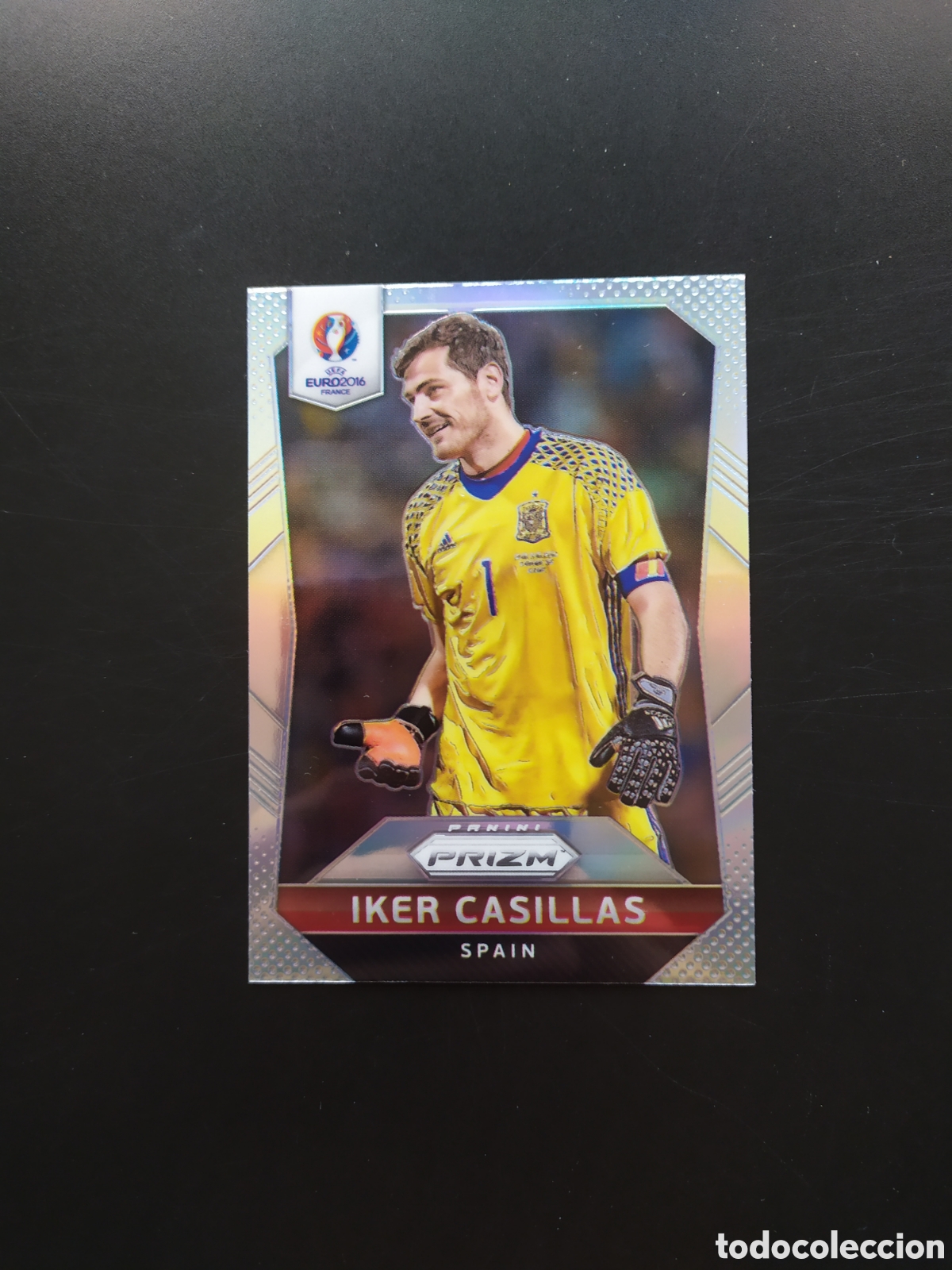 Cromos de f&uacute;tbol: Uefa Euro 2016 France panini prizm Casillas n&deg; 34 Espa&ntilde;a