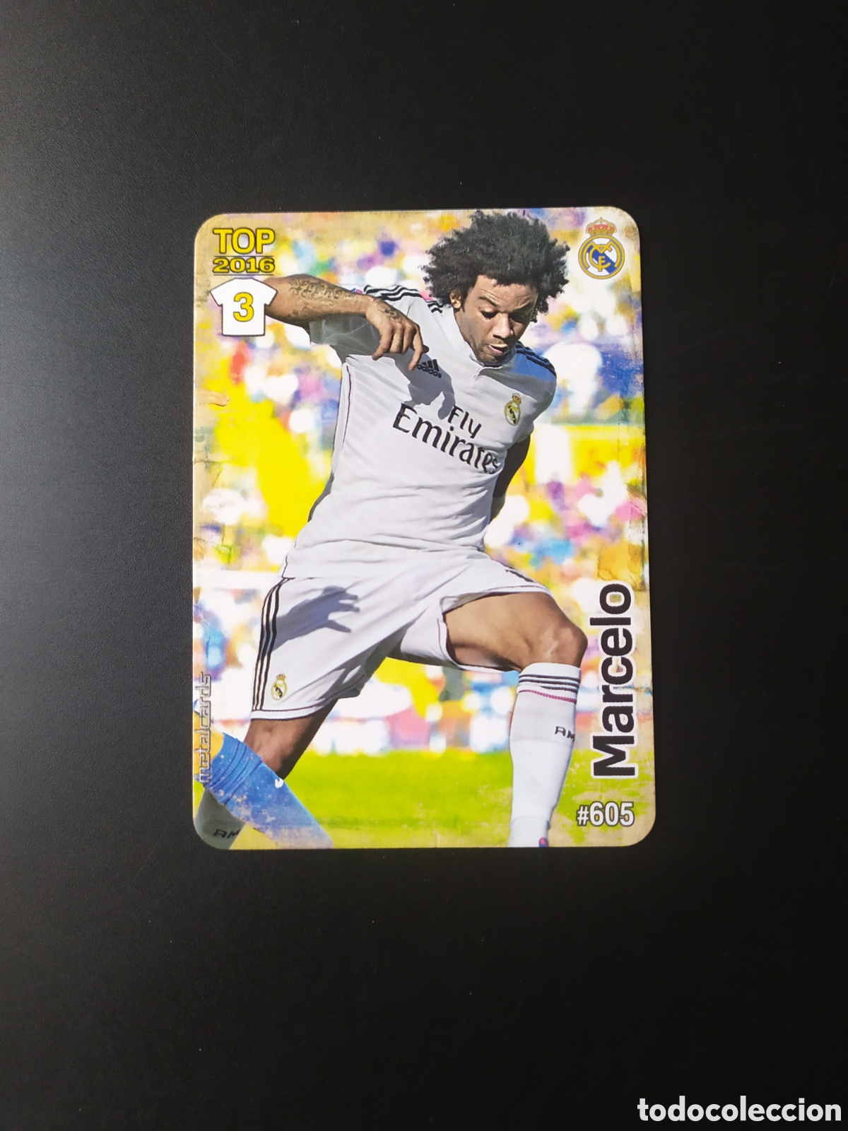 Football Stickers: Mundicromo fichas Liga 2015 2016 15 16 Marcelo mate n&deg; 605 Real Madrid
