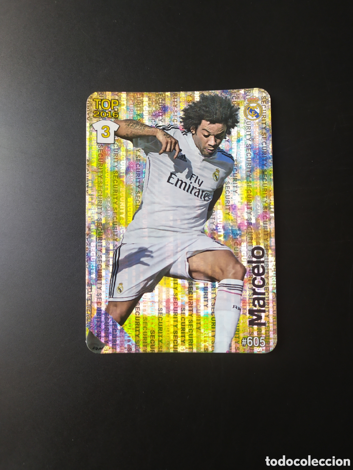 Cromos de f&uacute;tbol: Mundicromo fichas Liga 2015 2016 15 16 Marcelo brillo security n&deg; 605 Real Madrid