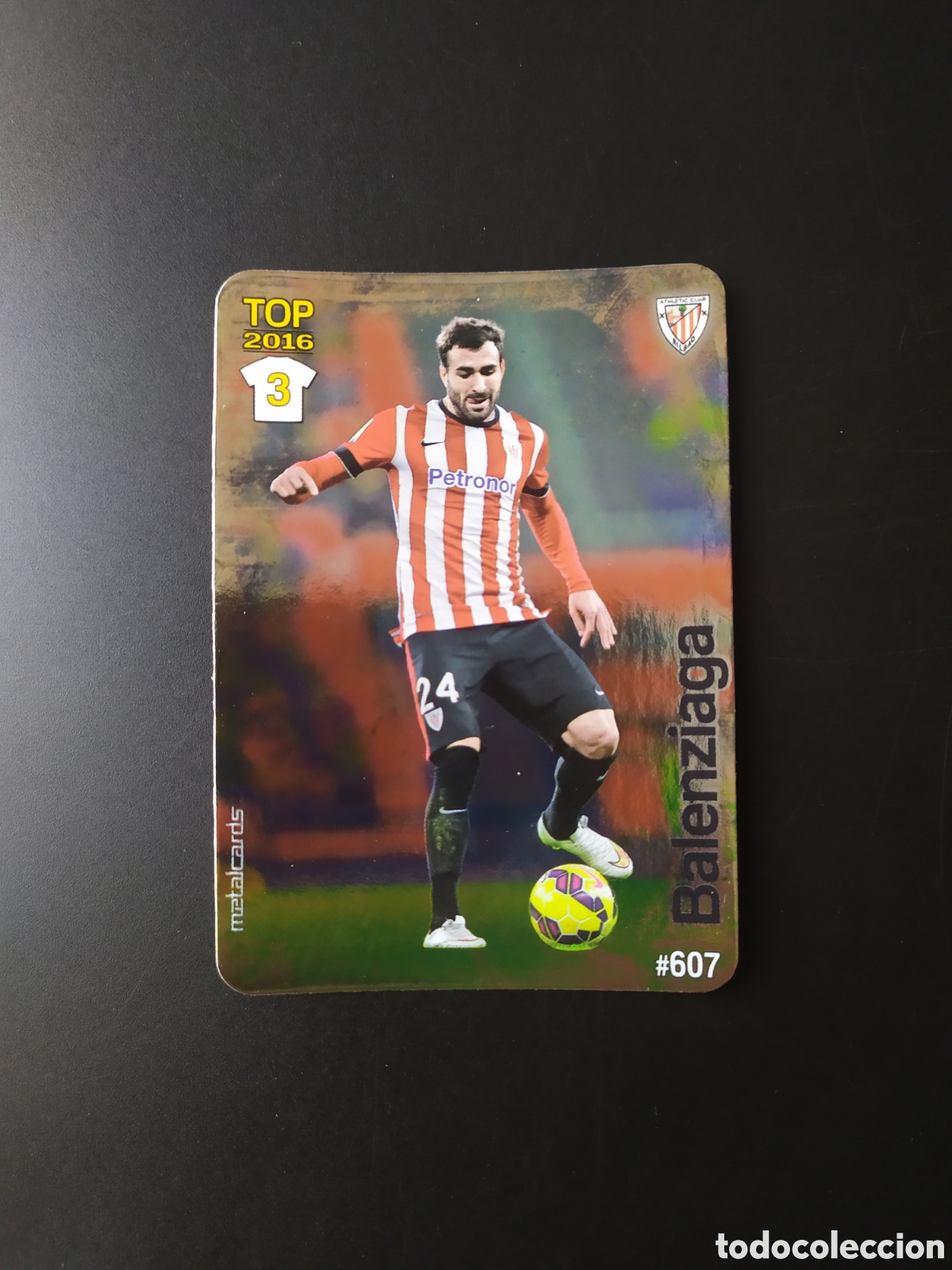 Cromos de f&uacute;tbol: Mundicromo fichas Liga 2015 2016 15 16 Balenziaga brillo liso n&deg; 607 Athletic Bilbao