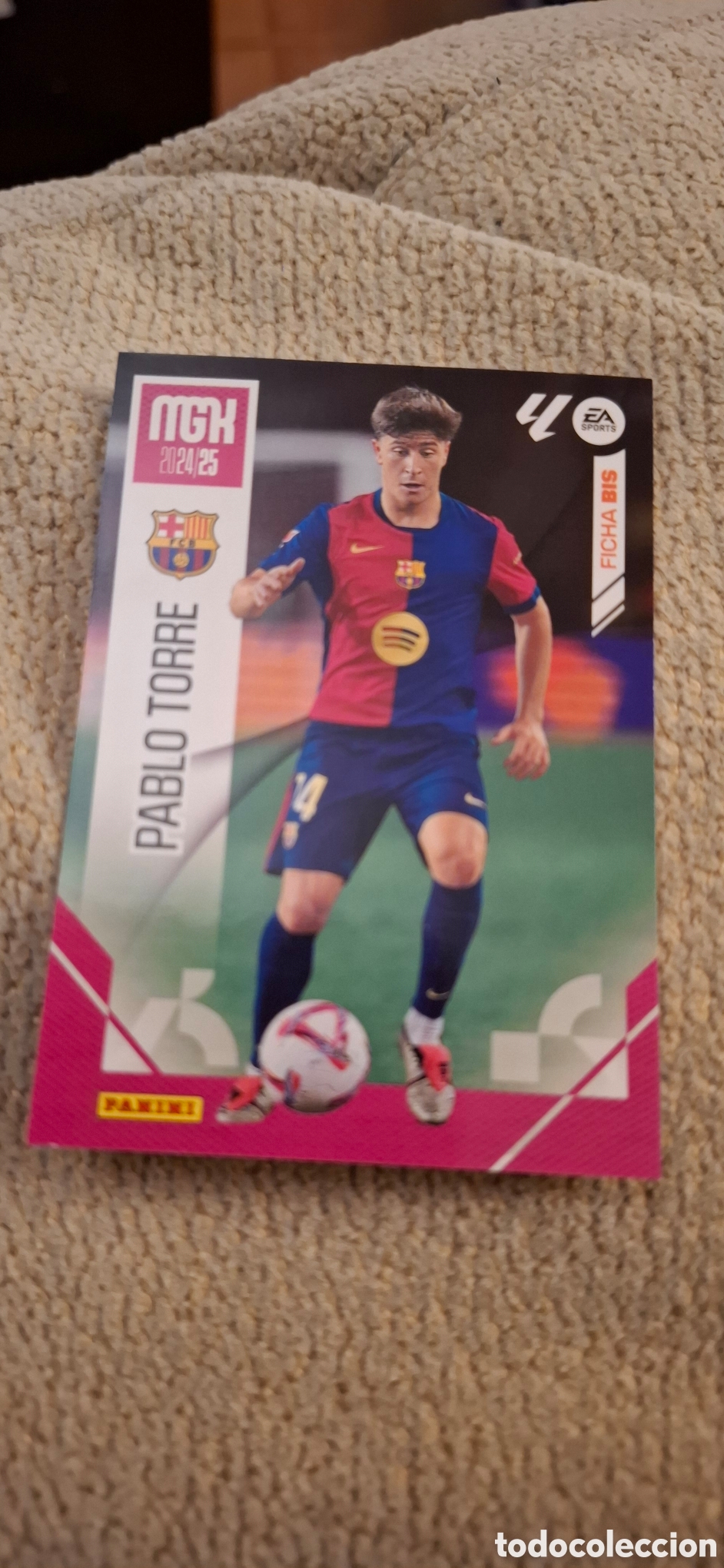Cromos de f&uacute;tbol: MGK - 2024-25- FICHA BIS - PABLO TORRE N&ordm; 86BIS NUEVO