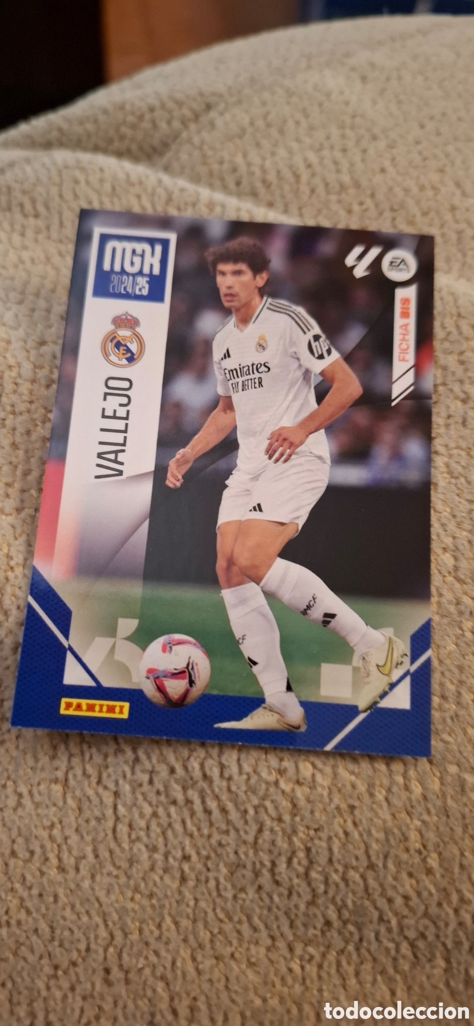 Cromos de f&uacute;tbol: 221 Bis Jesus Vallejo - Real Madrid - FICHA BIS - PANINI Megacracks 2024 2025 24 25