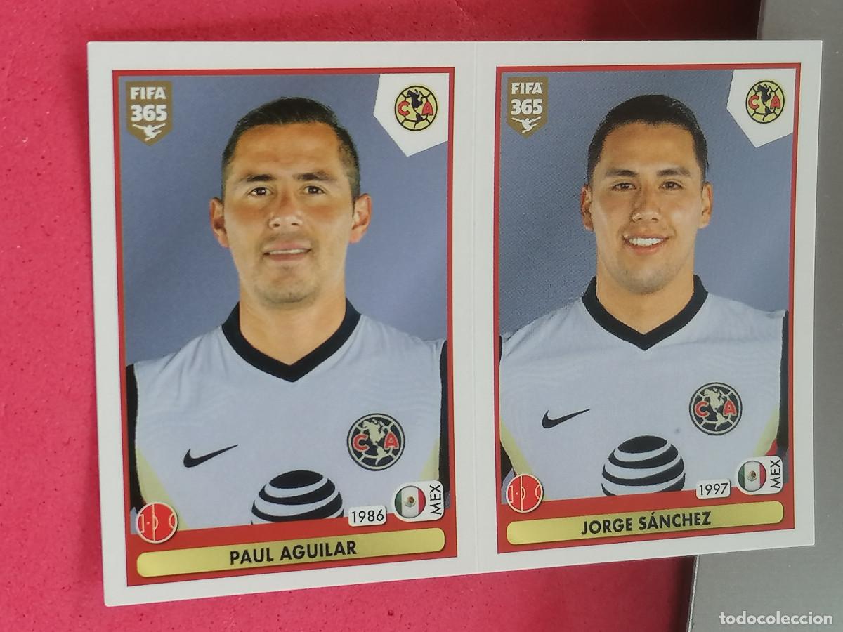 Cromos de F&uacute;tbol: 375 PAUL AGUILAR JORGE SANCHEZ CLUB AMERICA CROMO FUTBOL PANINI 20-21 FIFA 365 2020-2021