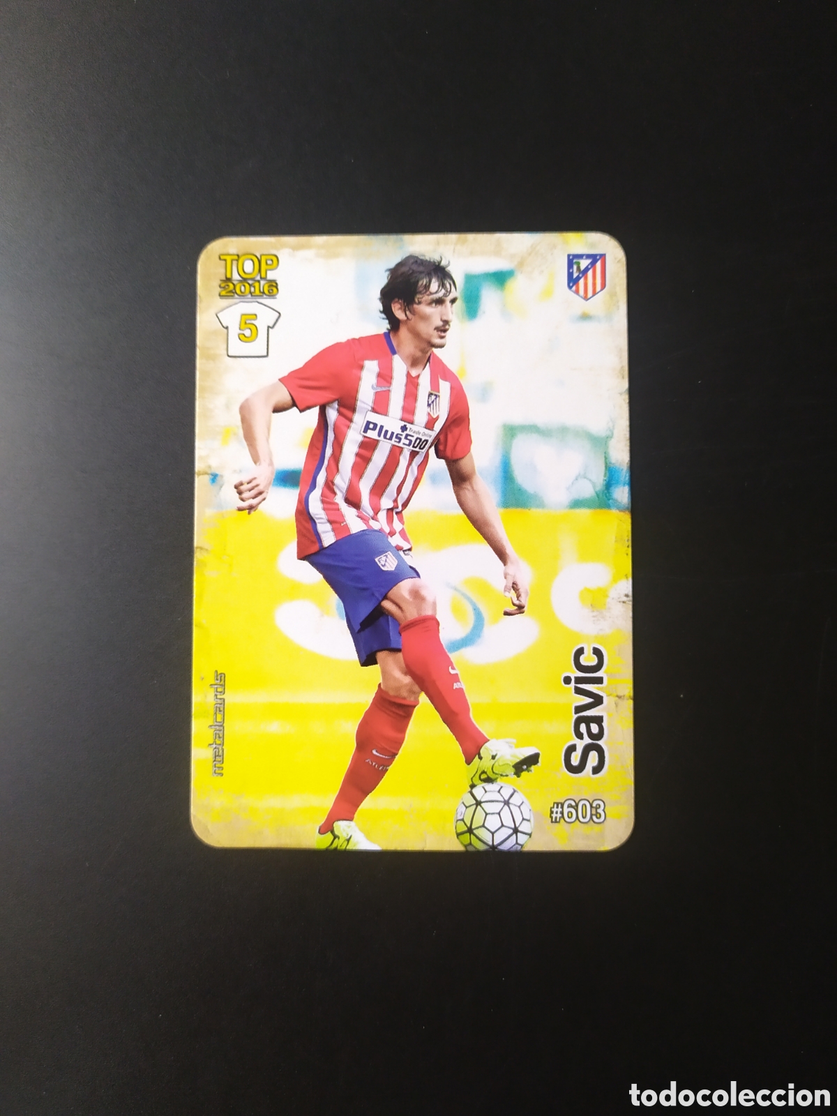 Cromos de f&uacute;tbol: Mundicromo fichas Liga 2015 2016 15 16 Savic mate n&deg; 603 Atl&eacute;tico Madrid