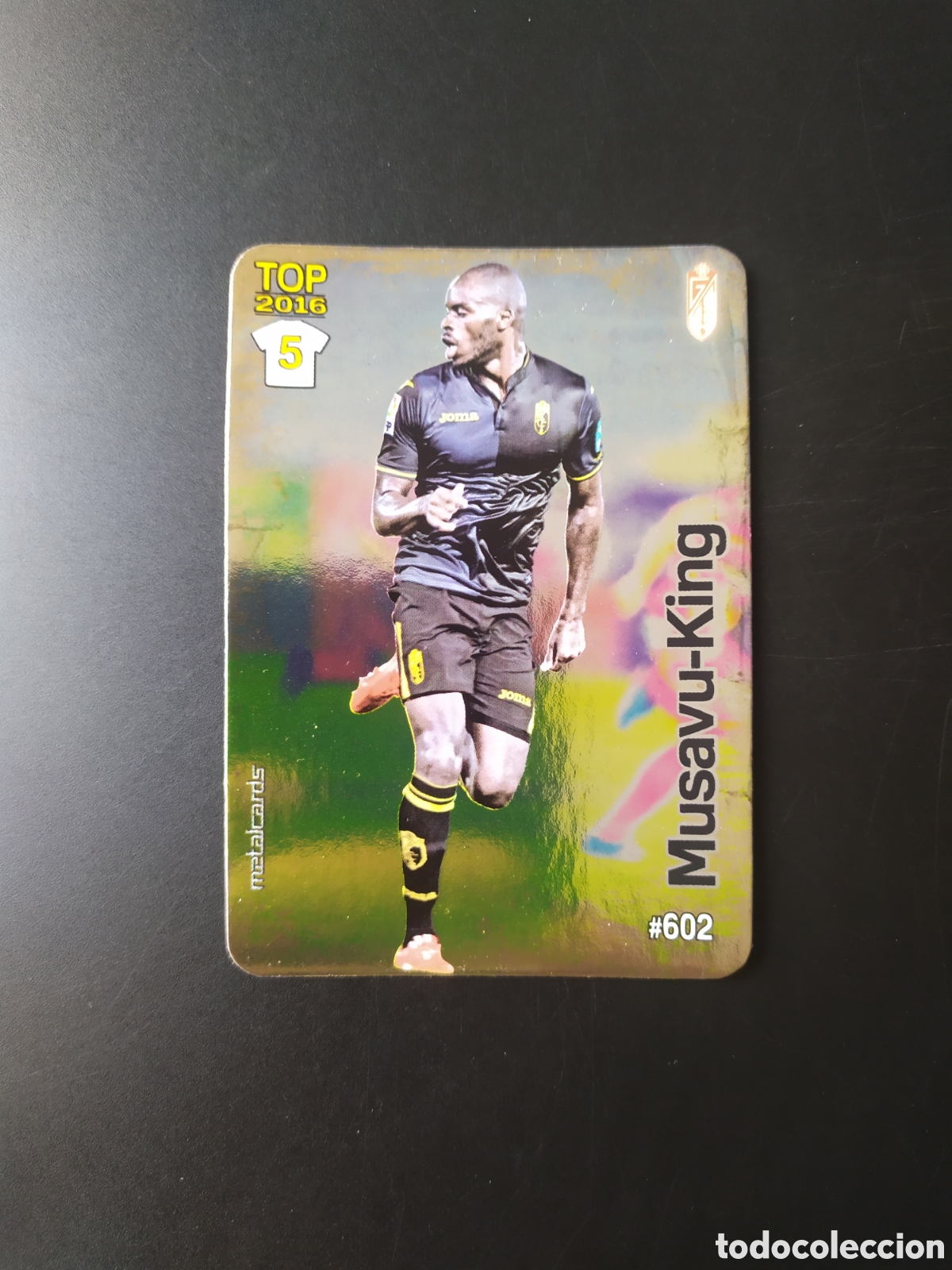Figurine di Calcio: Mundicromo fichas Liga 2015 2016 15 16 Musavu-King brillo liso n&deg; 602 Granada
