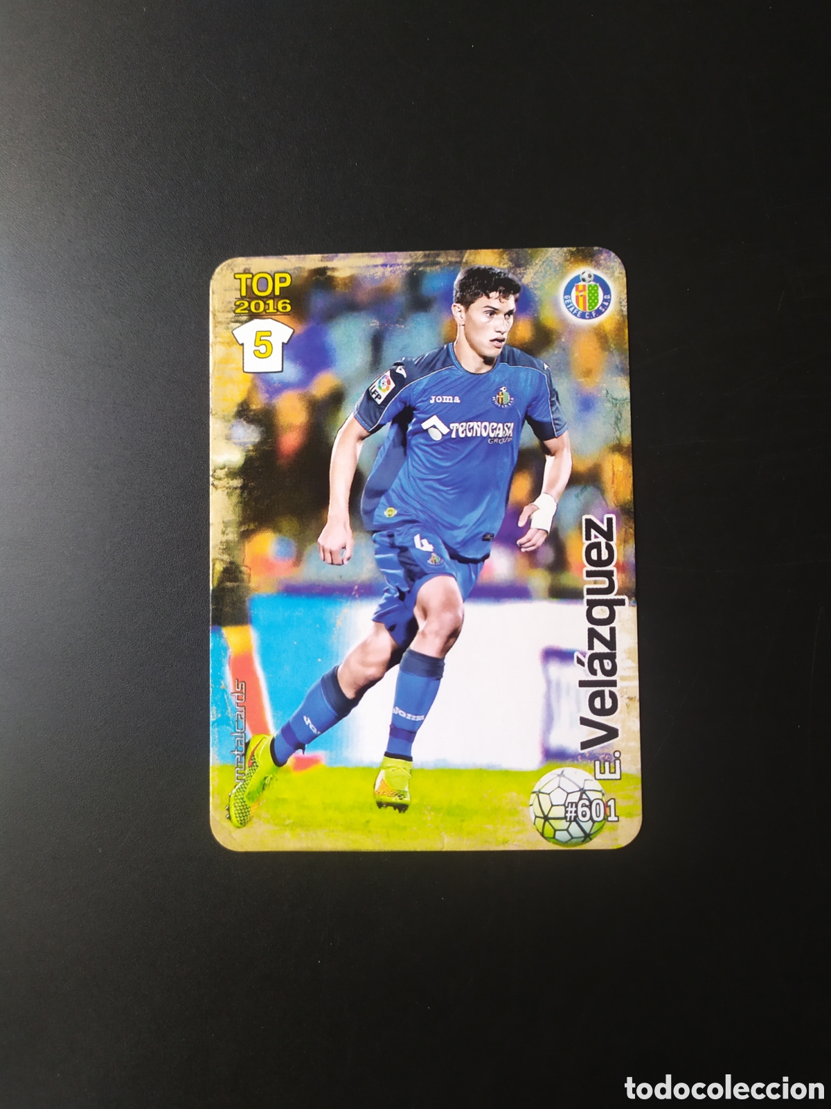 Cromos de F&uacute;tbol: Mundicromo fichas Liga 2015 2016 15 16 Vel&aacute;zquez mate n&deg; 601 Getafe