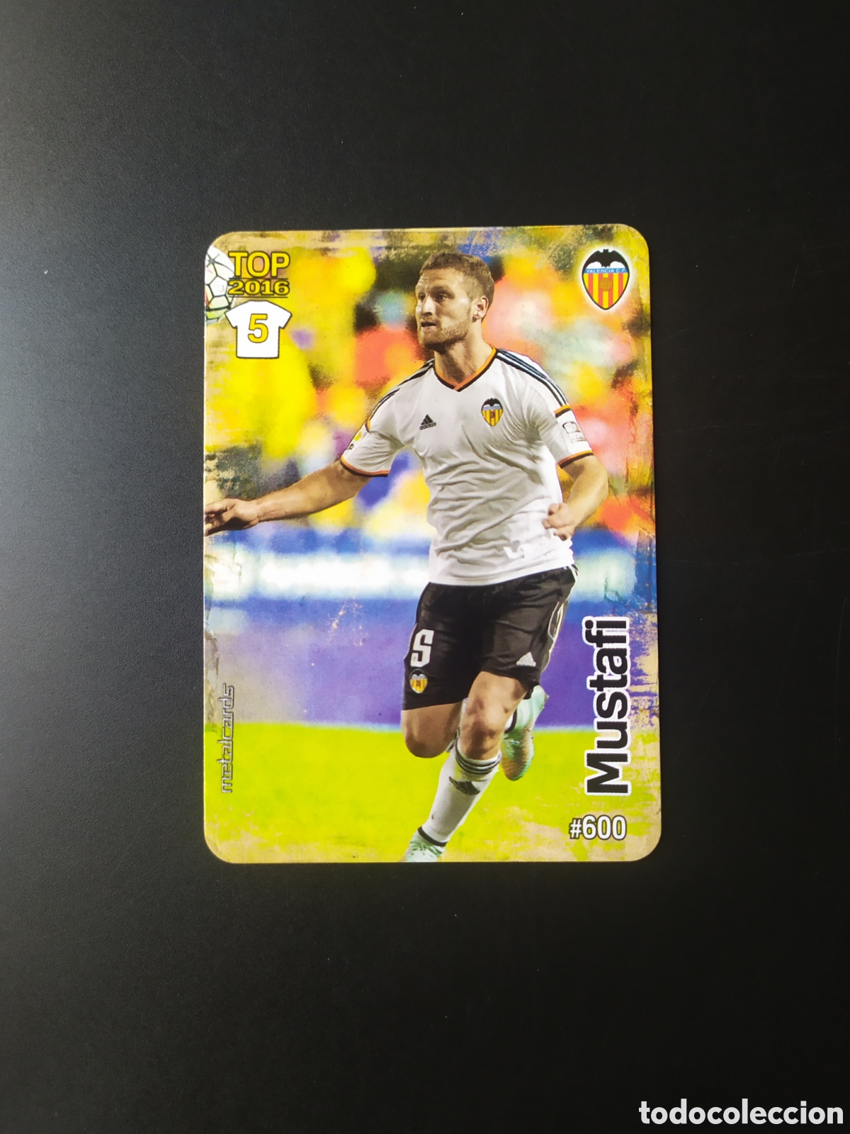 Cromos de f&uacute;tbol: Mundicromo fichas Liga 2015 2016 15 16 Mustafi mate n&deg; 600 Valencia
