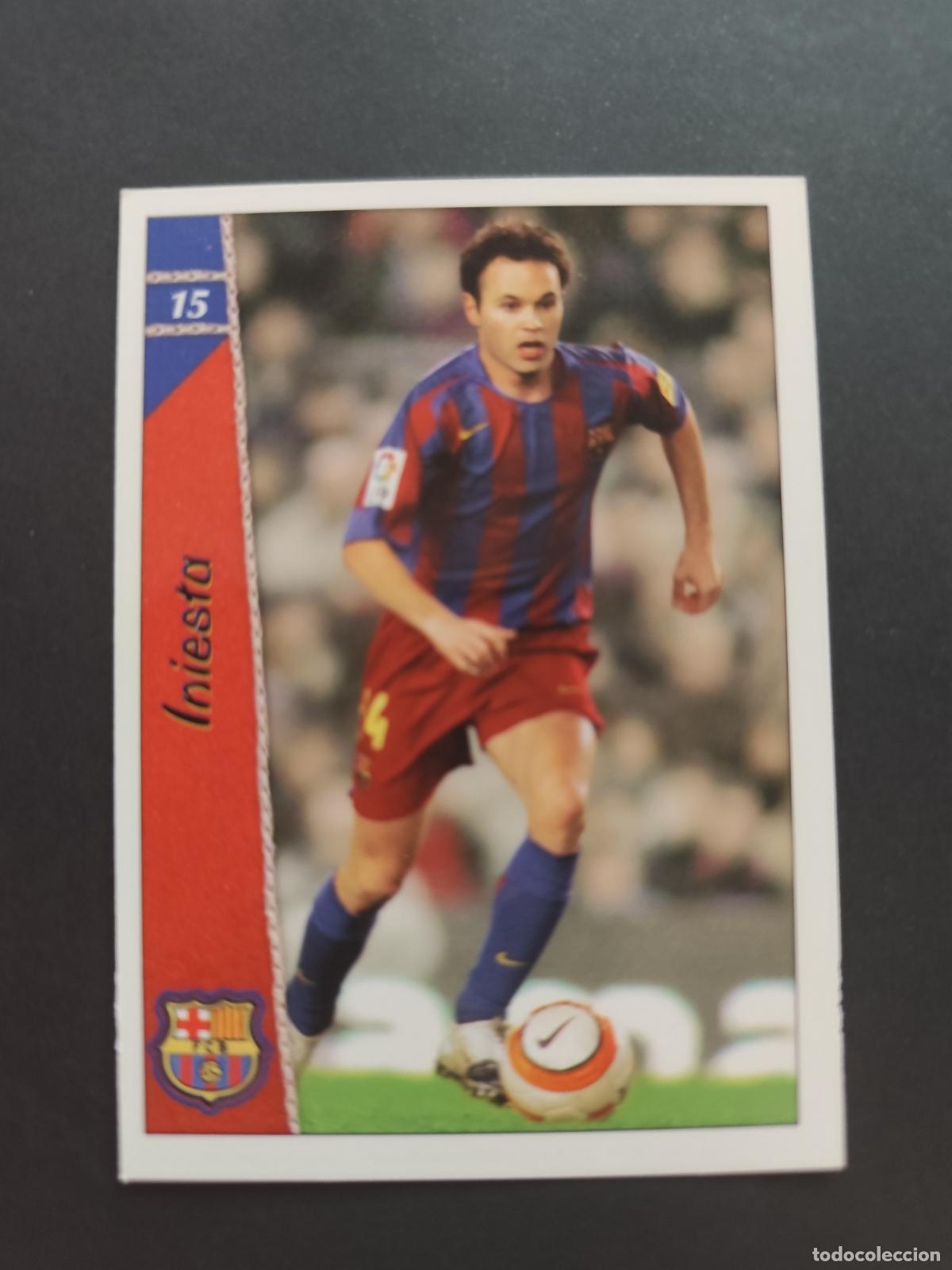 Figurine di Calcio: 15 INIESTA BARCELONA BAR&Ccedil;A MUNDICROMO 2006 2007 06 07 PEDIDO M&Iacute;NIMO 2&euro;