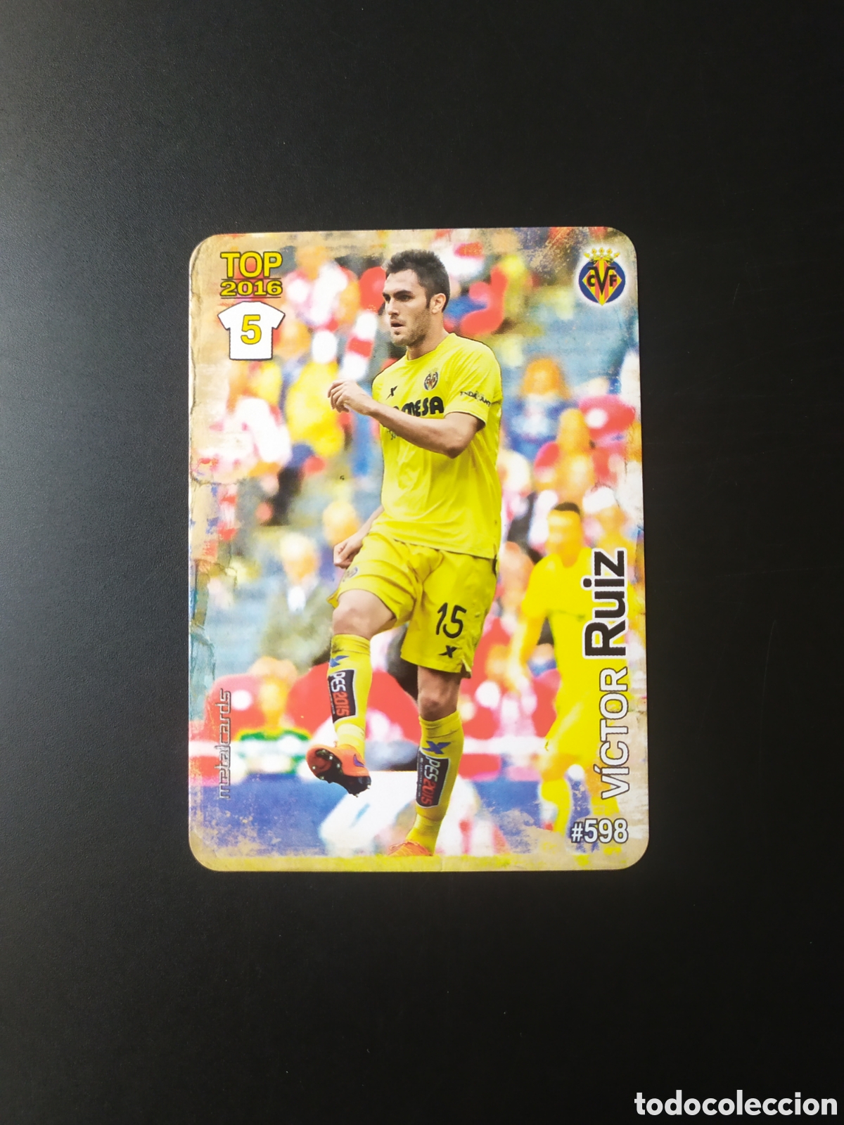 Cromos de f&uacute;tbol: Mundicromo fichas Liga 2015 2016 15 16 Victor Ruiz mate n&deg; 598 Villarreal