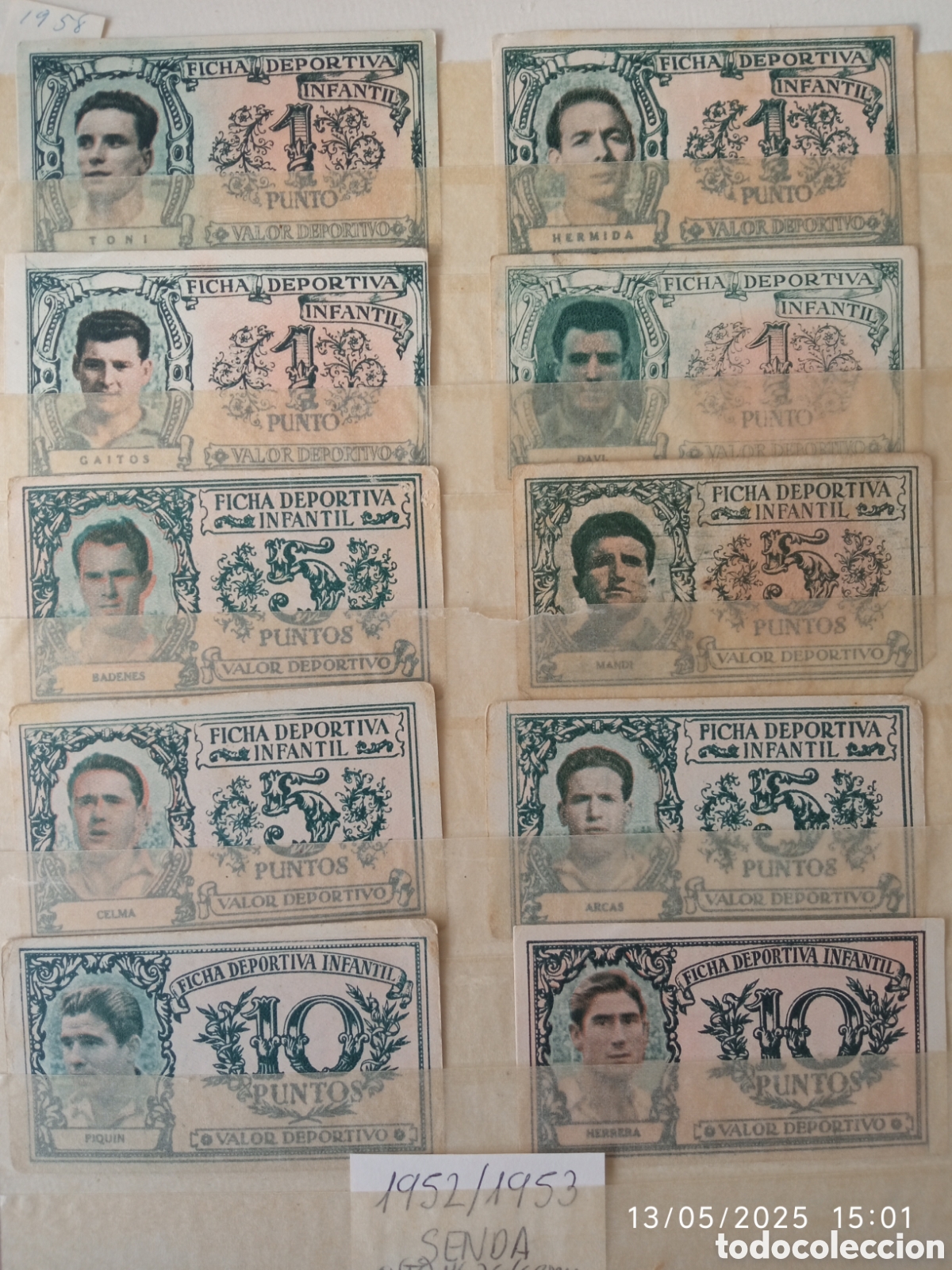 Cromos de F&uacute;tbol: CROMOS F&Uacute;TBOL SENDA TEMPORADA 1952/1953. A ELEGIR