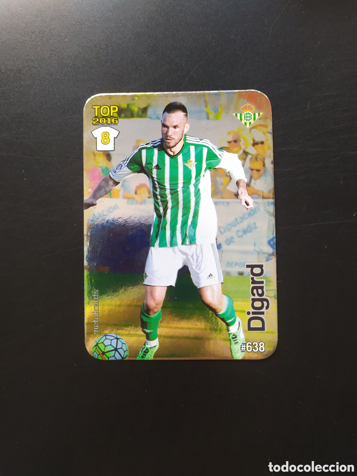 Cromos de f&uacute;tbol: Mundicromo fichas Liga 2015 2016 15 16 Digard brillo liso n&deg; 638 Real Betis