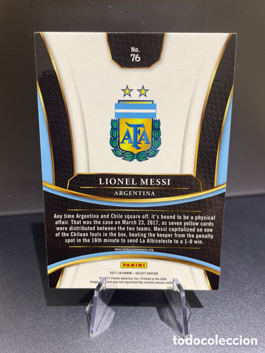 Cromos de f&uacute;tbol: Lionel Messi 76 Panini Select 2017 Argentina - Foto 2