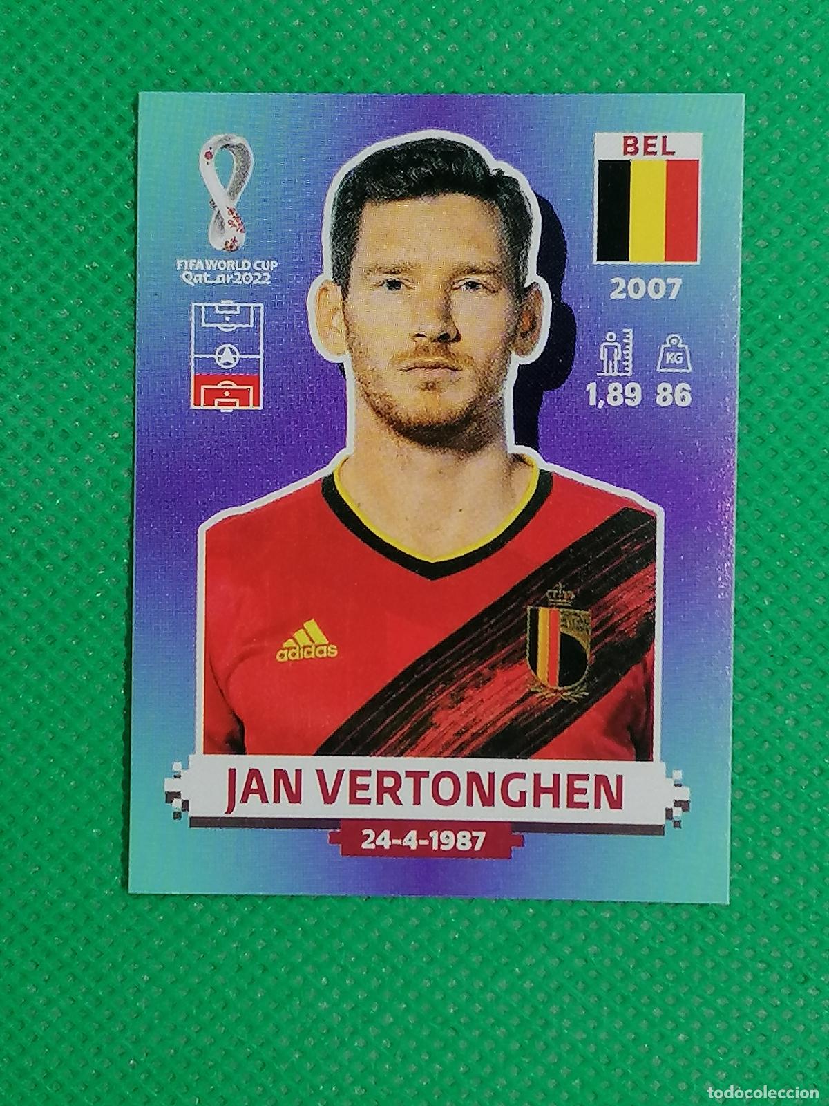 Fu&szlig;ball-Sticker: BEL 9 BEL9 JAN VERTONGHEN BELGICA ⚽ PANINI MUNDIAL WORLD CUP QATAR 2022 STICKER ⚽