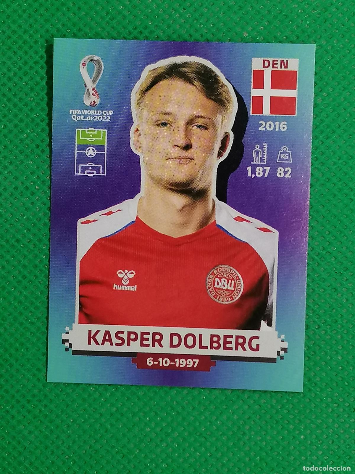 Cromos de F&uacute;tbol: DEN 17 DEN17 KASPER DOLBERG DINAMARCA ⚽ PANINI MUNDIAL WORLD CUP QATAR 2022 STICKER ⚽
