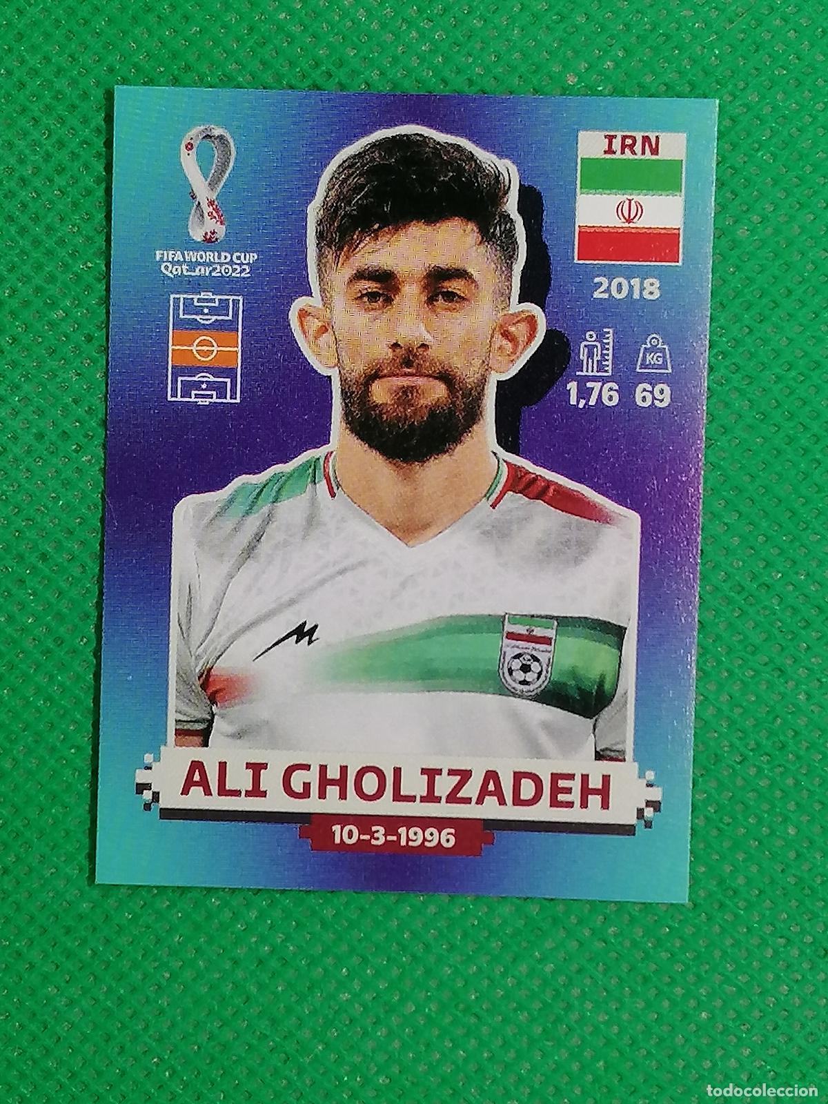 Cromos de f&uacute;tbol: IRN 14 IRN14 ALI GHOLIZADEH IRAN ⚽ PANINI MUNDIAL WORLD CUP QATAR 2022 STICKER ⚽
