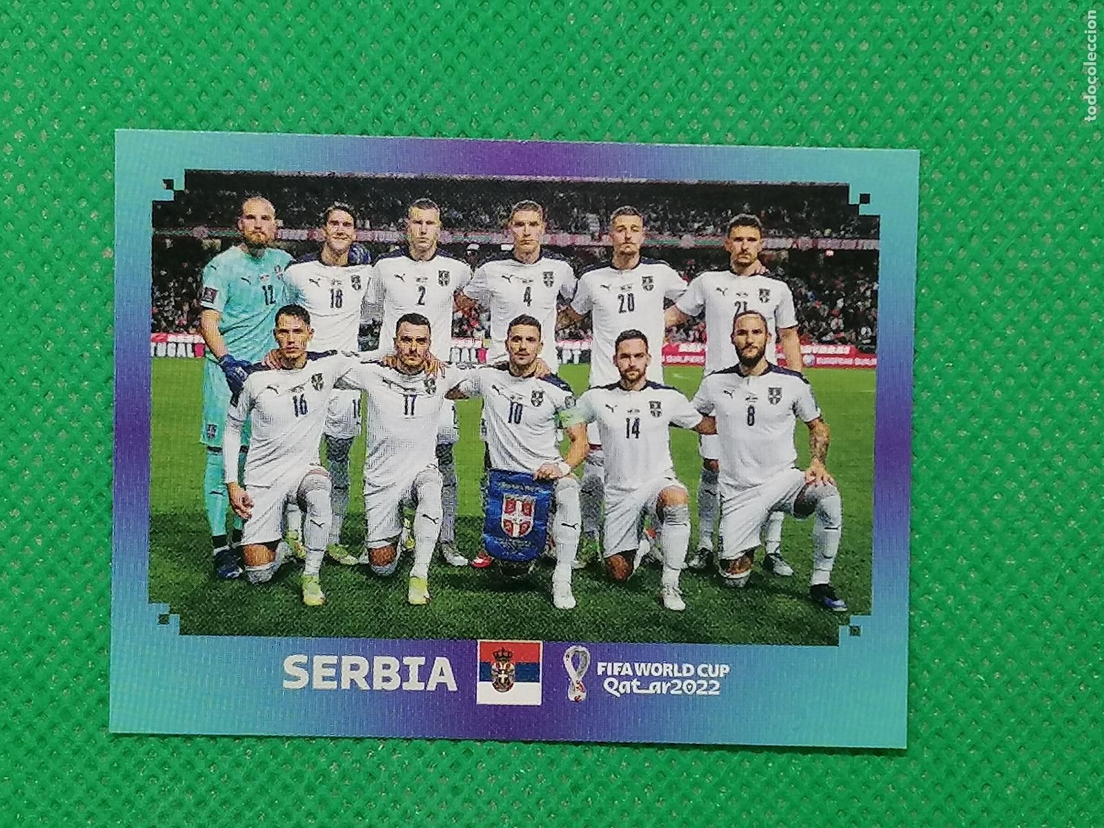 Cartes &agrave; collectionner de Football: SRB 1 SRB1 PLANTILLA SERBIA ⚽ PANINI MUNDIAL WORLD CUP QATAR 2022 STICKER ⚽
