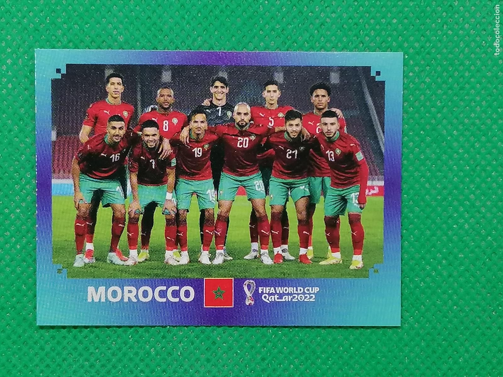 Cartes &agrave; collectionner de Football: MAR 1 MAR1 PLANTILLA MARRUECOS ⚽ PANINI MUNDIAL WORLD CUP QATAR 2022 STICKER ⚽