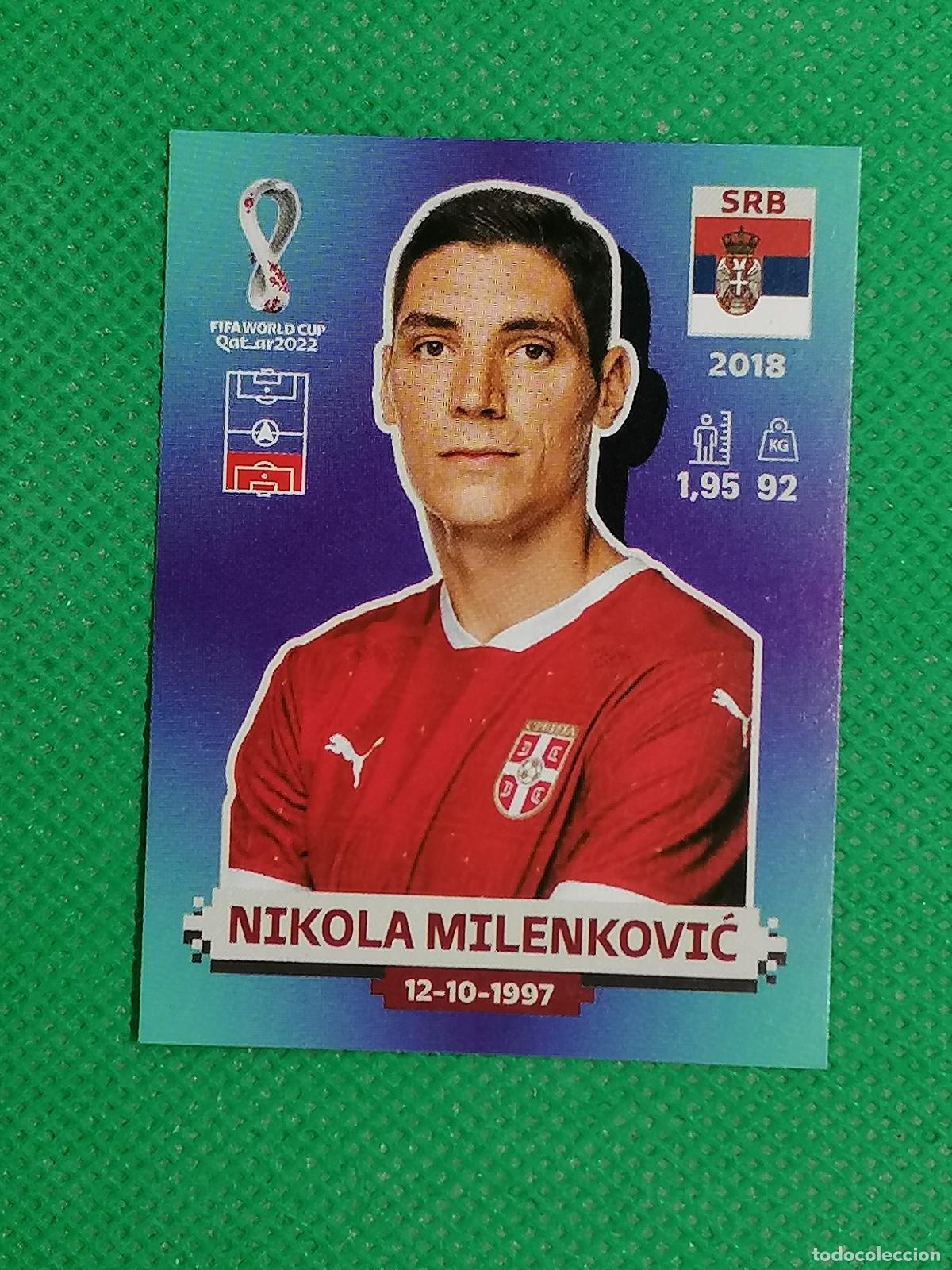 Cartes &agrave; collectionner de Football: SRB 5 SRB5 NIKOLA MILENKOVIC SERBIA ⚽ PANINI MUNDIAL WORLD CUP QATAR 2022 STICKER ⚽