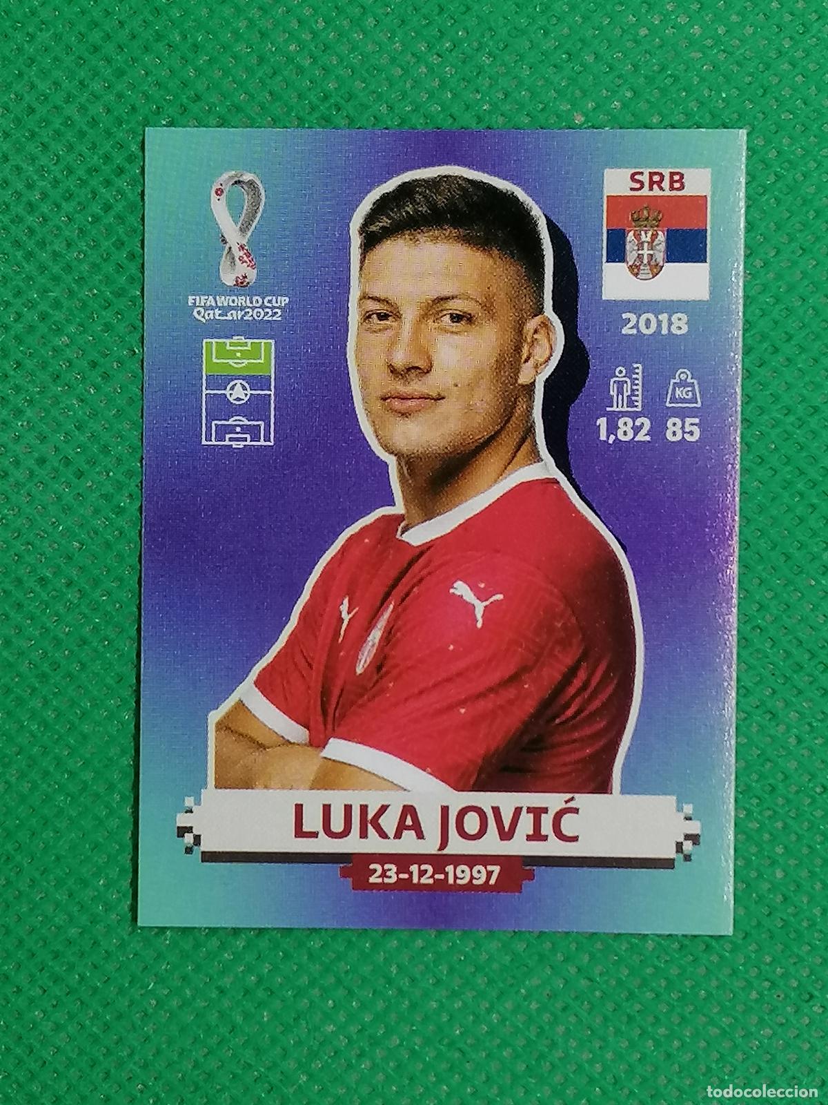 Cromos de f&uacute;tbol: SRB 17 SRB17 LUKA JOVIC SERBIA ⚽ PANINI MUNDIAL WORLD CUP QATAR 2022 STICKER ⚽