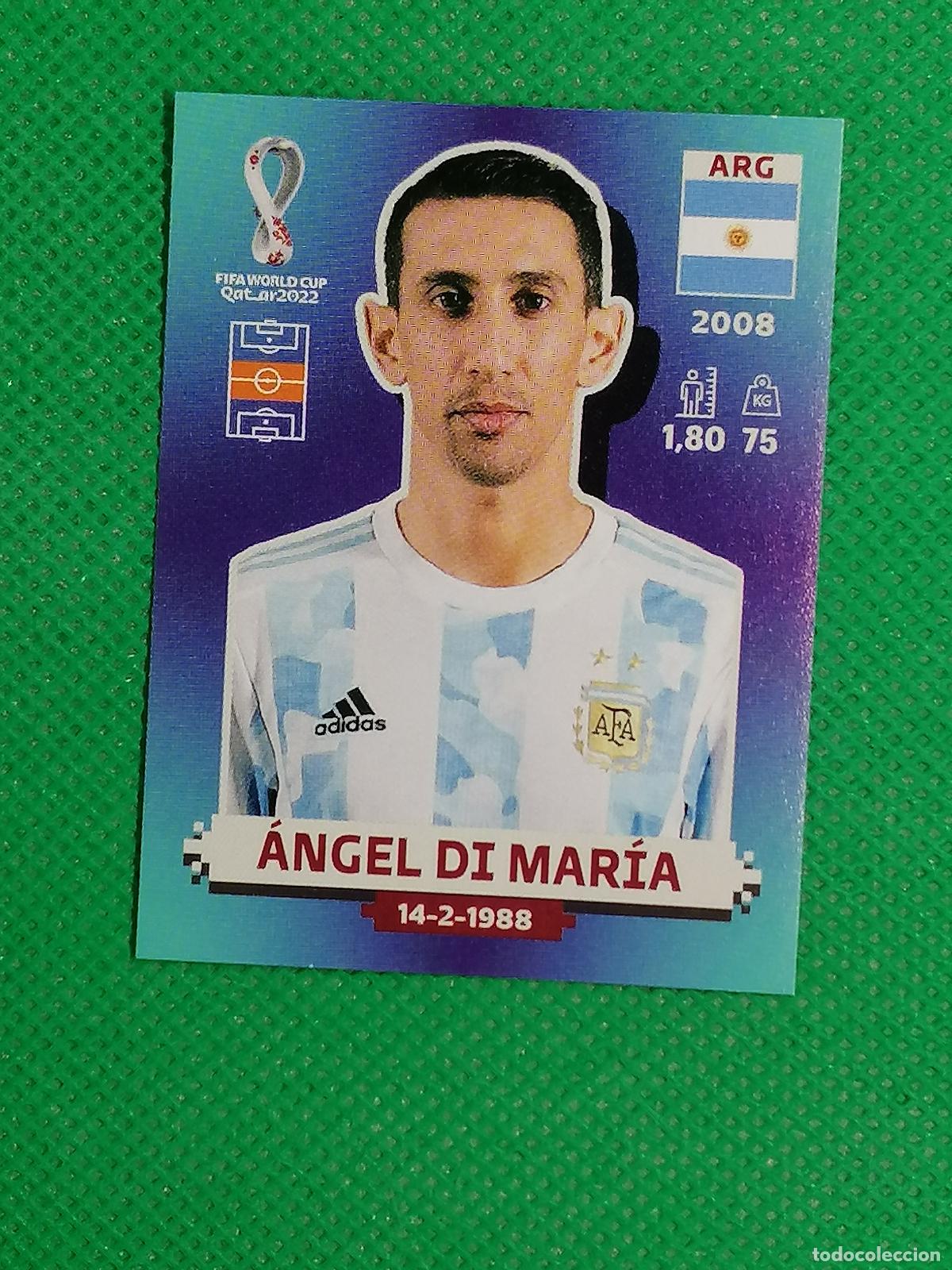 Cromos de f&uacute;tbol: ARG 11 ARG11 ANGEL DI MARIA ARGENTINA ⚽ PANINI MUNDIAL WORLD CUP QATAR 2022 STICKER ⚽