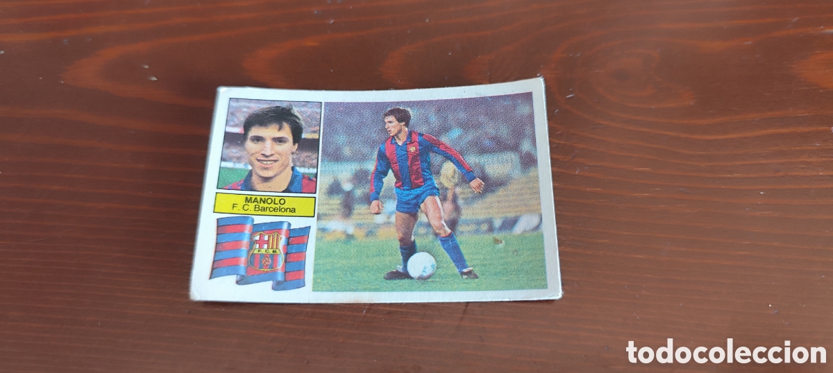 Figurine di Calcio: Cromo liga 82 83 Manolo F.C. Barcelona nunca pegado