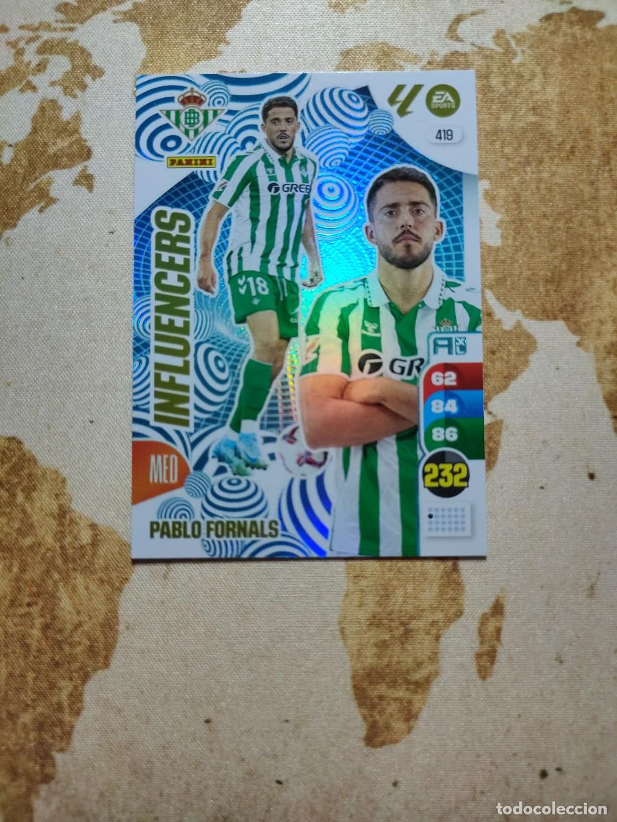 Fu&szlig;ball-Sticker: Adrenalyn XL INFLUENCERS 419 PABLO FORNALS 2024-25
