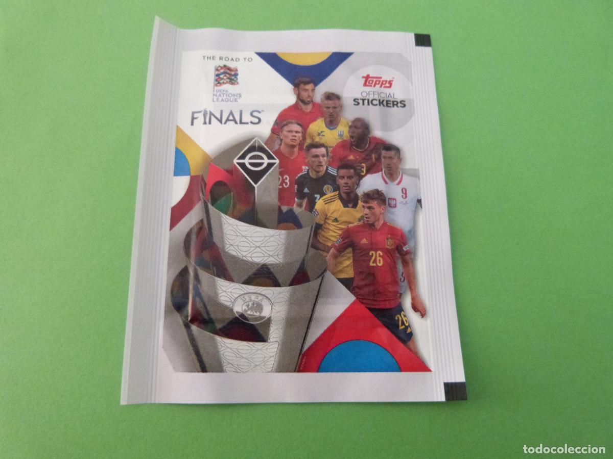 Football Stickers: SOBRE CROMOS DE F&Uacute;TBOL SIN ABRIR ROAD TO UEFA NATIONS LEAGUE 2022 DE TOPPS
