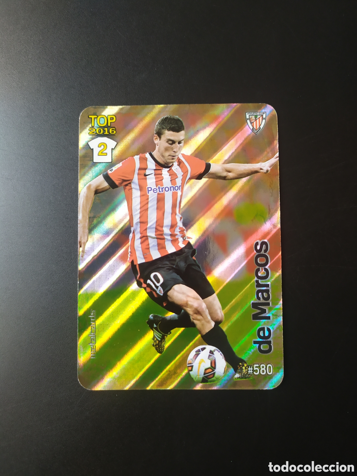 Football Stickers: Mundicromo fichas Liga 2015 2016 15 16 De Marcos brillo rayas n&deg; 580 Athletic Bilbao