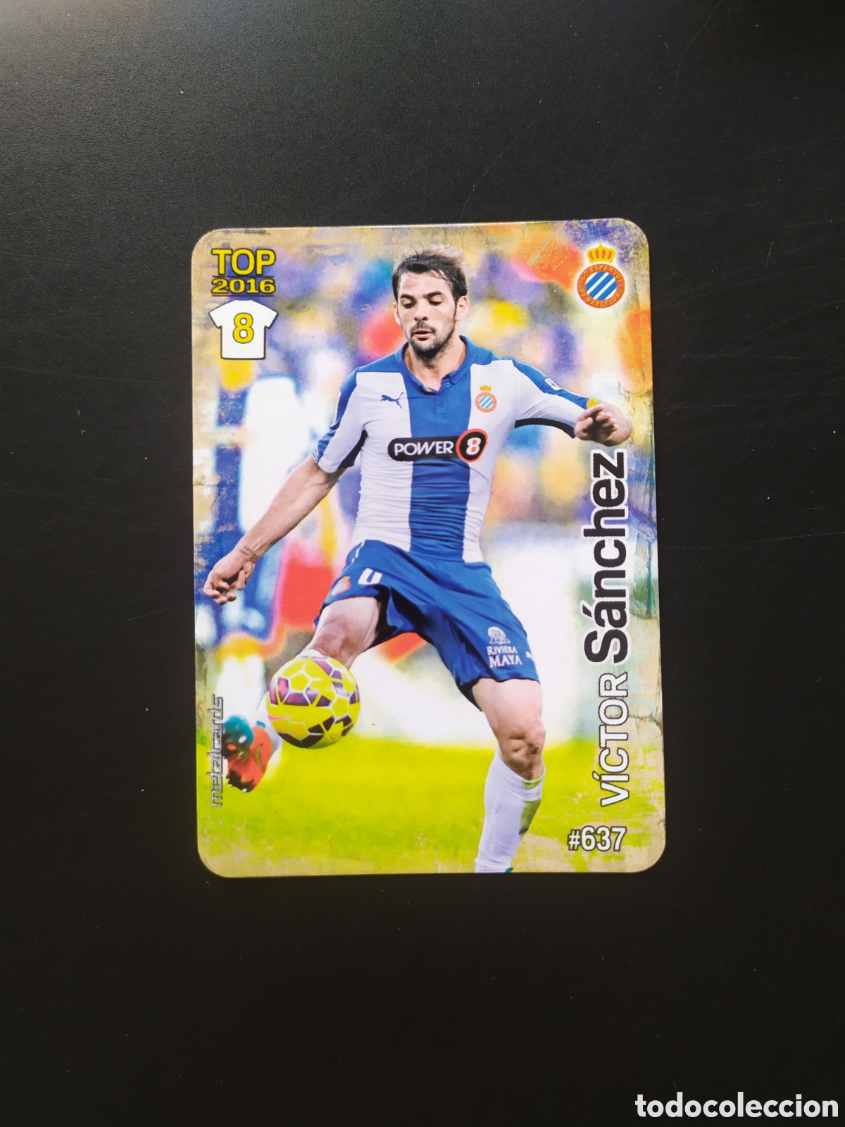Cromos de f&uacute;tbol: Mundicromo fichas Liga 2015 2016 15 16 Victor S&aacute;nchez mate n&deg; 637 Espanyol