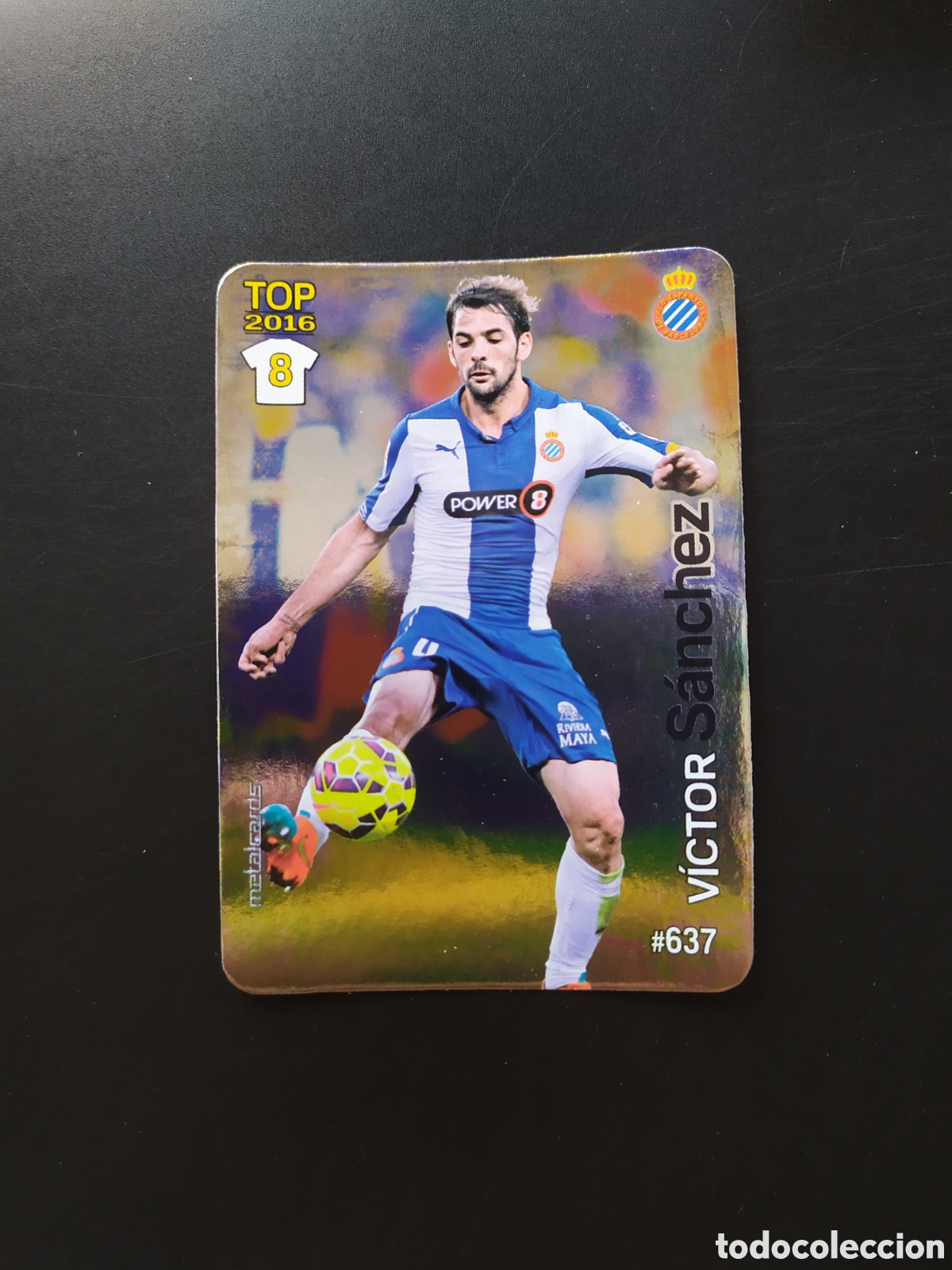 Football Stickers: Mundicromo fichas Liga 2015 2016 15 16 Victor S&aacute;nchez brillo liso n&deg; 637 Espanyol