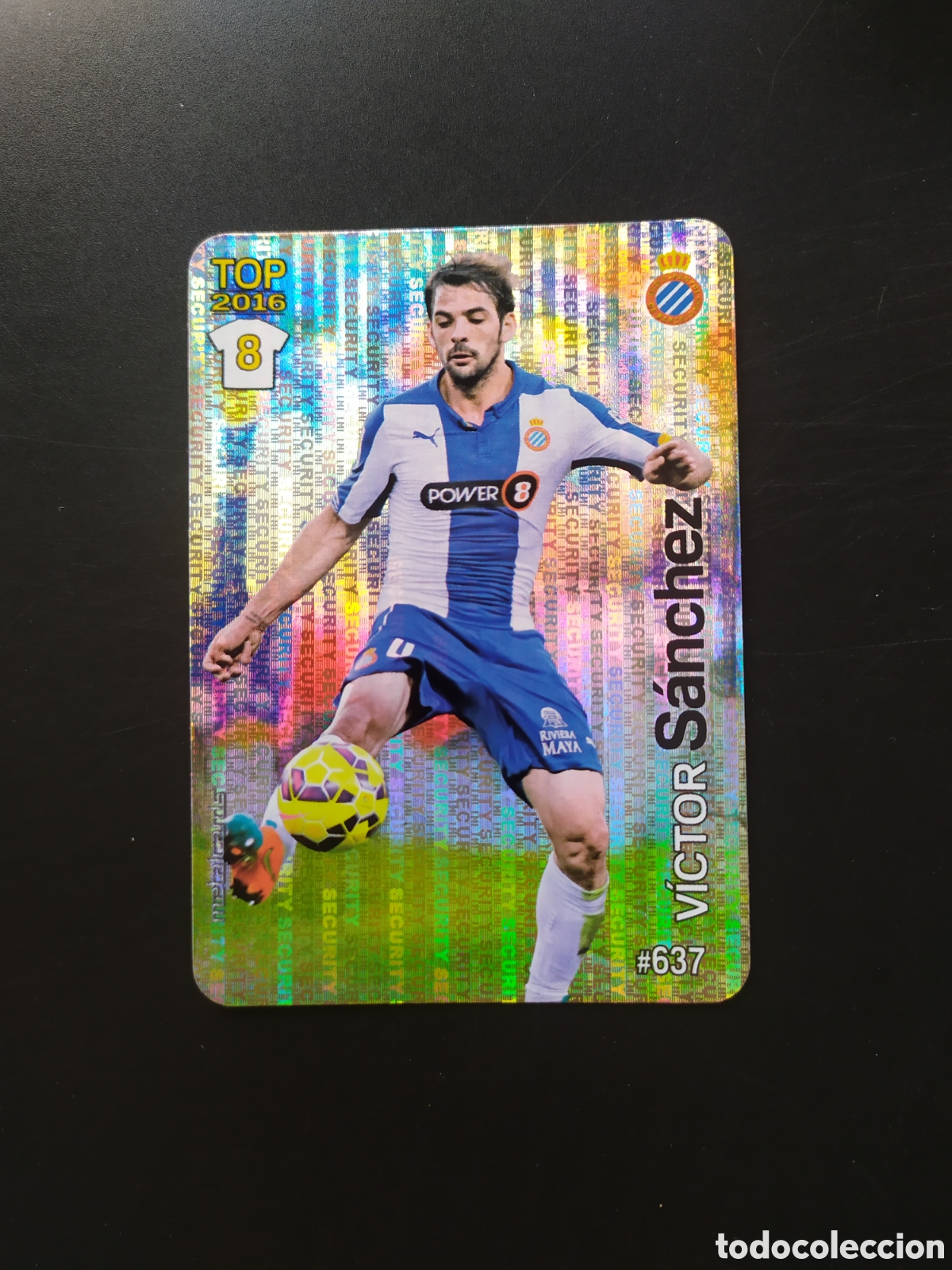 Cromos de f&uacute;tbol: Mundicromo fichas Liga 2015 2016 15 16 Victor S&aacute;nchez brillo security n&deg; 637 Espanyol
