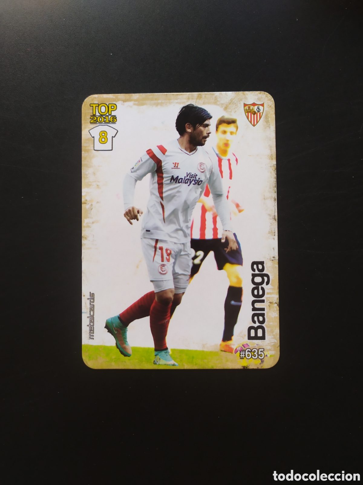Cromos de f&uacute;tbol: Mundicromo fichas Liga 2015 2016 15 16 Banega mate n&deg; 635 Sevilla