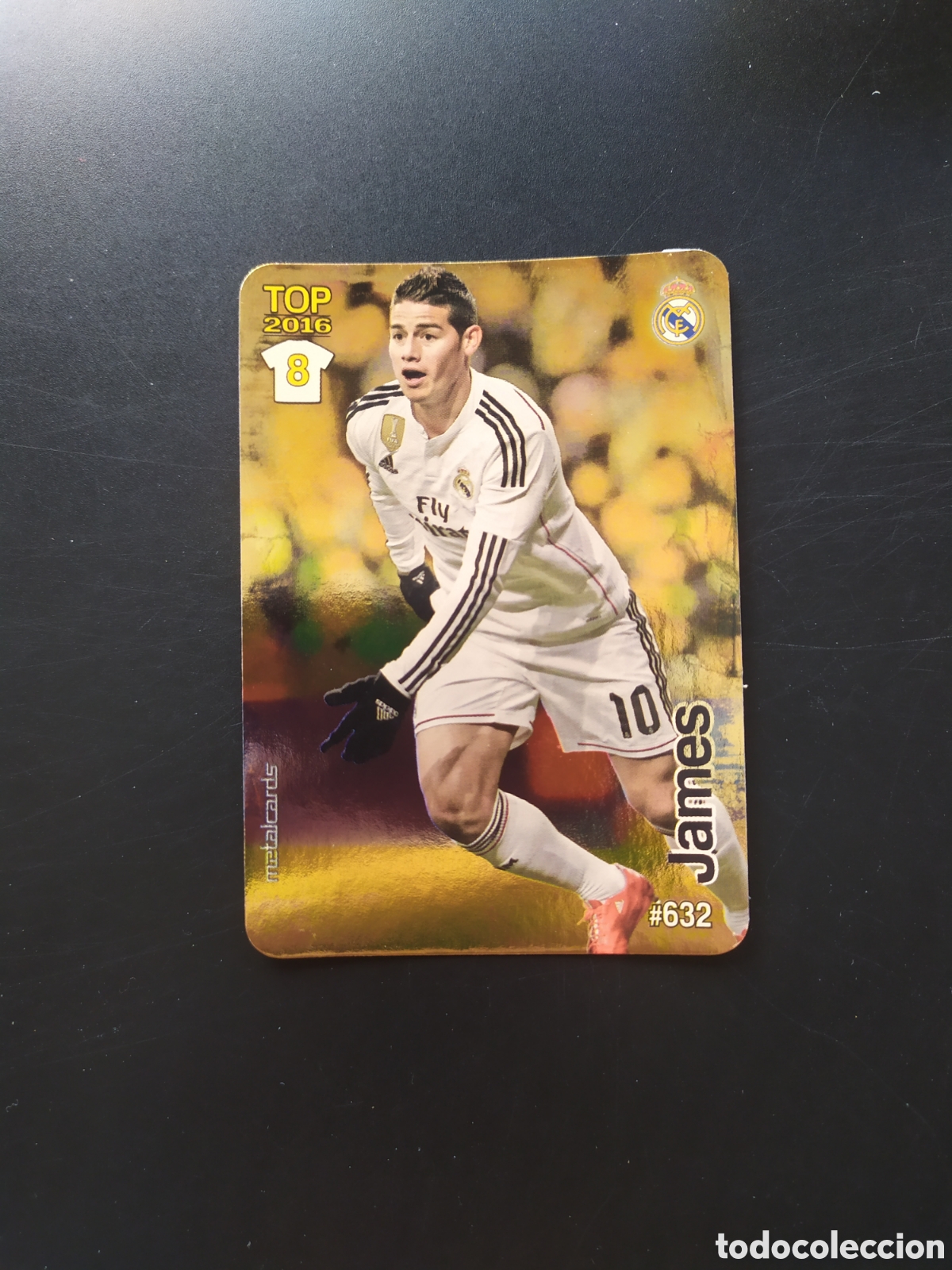 Football Stickers: Mundicromo fichas Liga 2015 2016 15 16 James brillo brillo dorado n&deg; 632 Real Madrid
