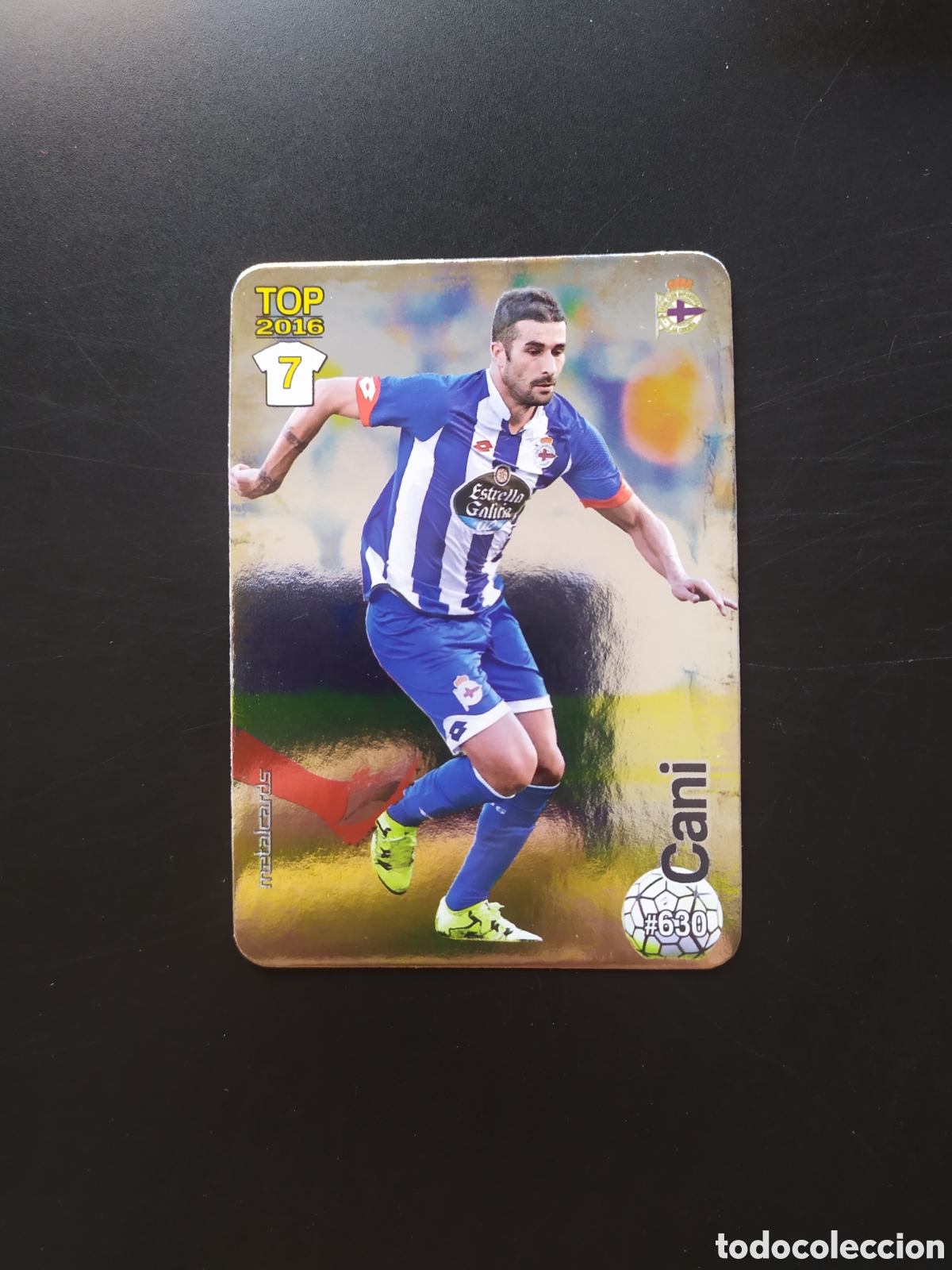 Football Stickers: Mundicromo fichas Liga 2015 2016 15 16 Cani brillo liso n&deg; 630 Deportivo Coru&ntilde;a