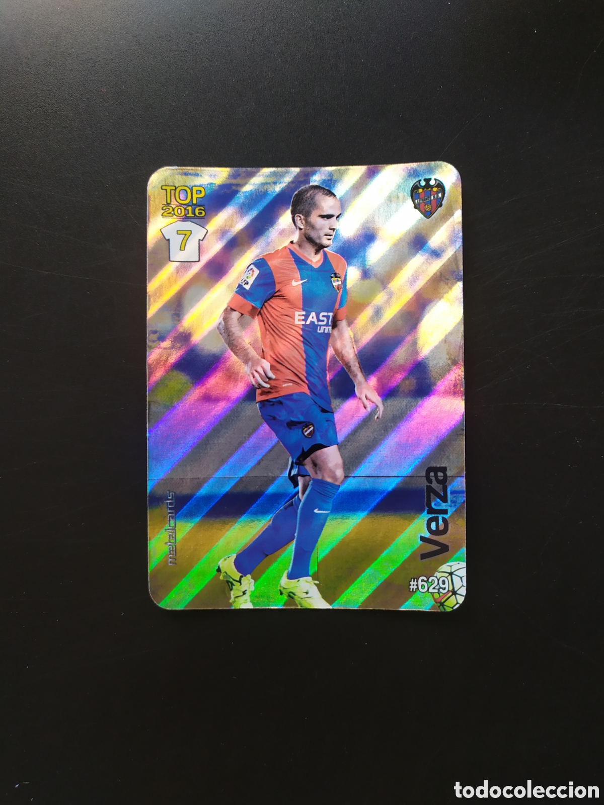 Cromos de f&uacute;tbol: Mundicromo fichas Liga 2015 2016 15 16 Verza brillo rayas n&deg; 629 Levante
