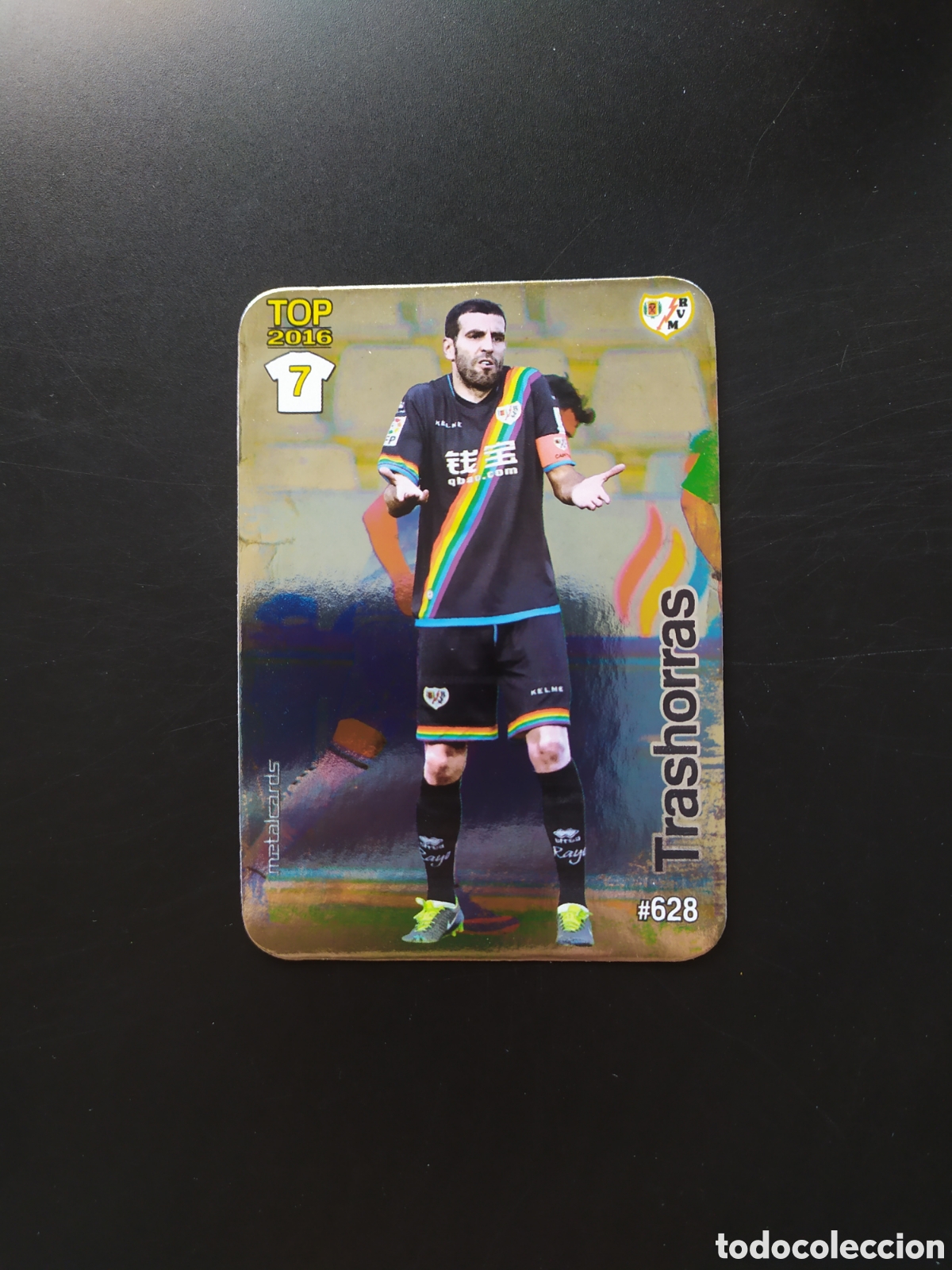Football Stickers: Mundicromo fichas Liga 2015 2016 15 16 Trashorras brillo liso n&deg; 628 Rayo Vallecano