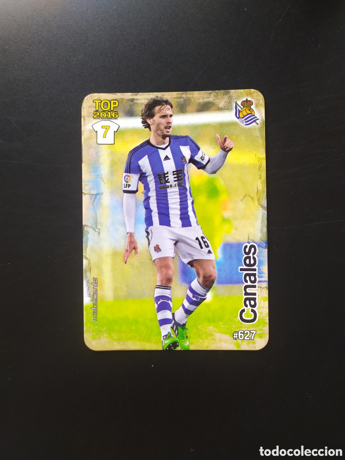 Cromos de f&uacute;tbol: Mundicromo fichas Liga 2015 2016 15 16 Canales mate n&deg; 627 Real Sociedad
