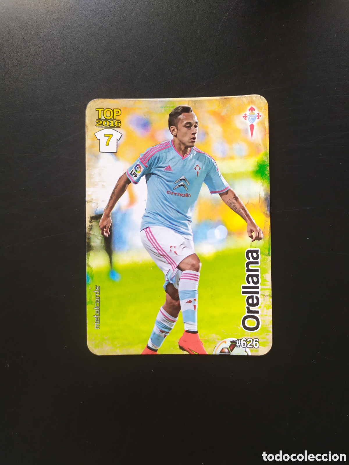 Cromos de f&uacute;tbol: Mundicromo fichas Liga 2015 2016 15 16 Orellana mate n&deg; 626 Celta Vigo