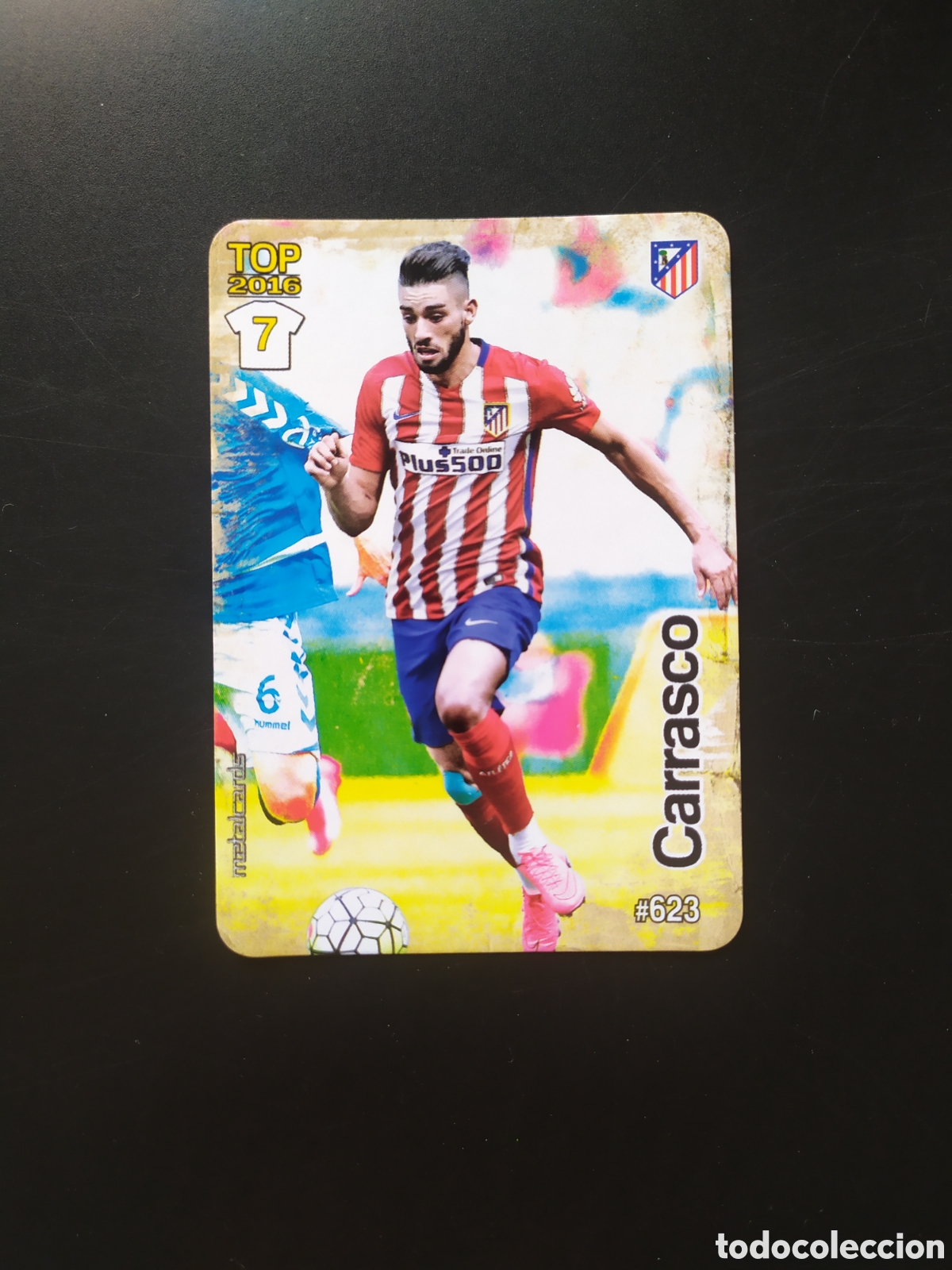 Cromos de f&uacute;tbol: Mundicromo fichas Liga 2015 2016 15 16 Carrasco mate n&deg; 623 Atl&eacute;tico Madrid