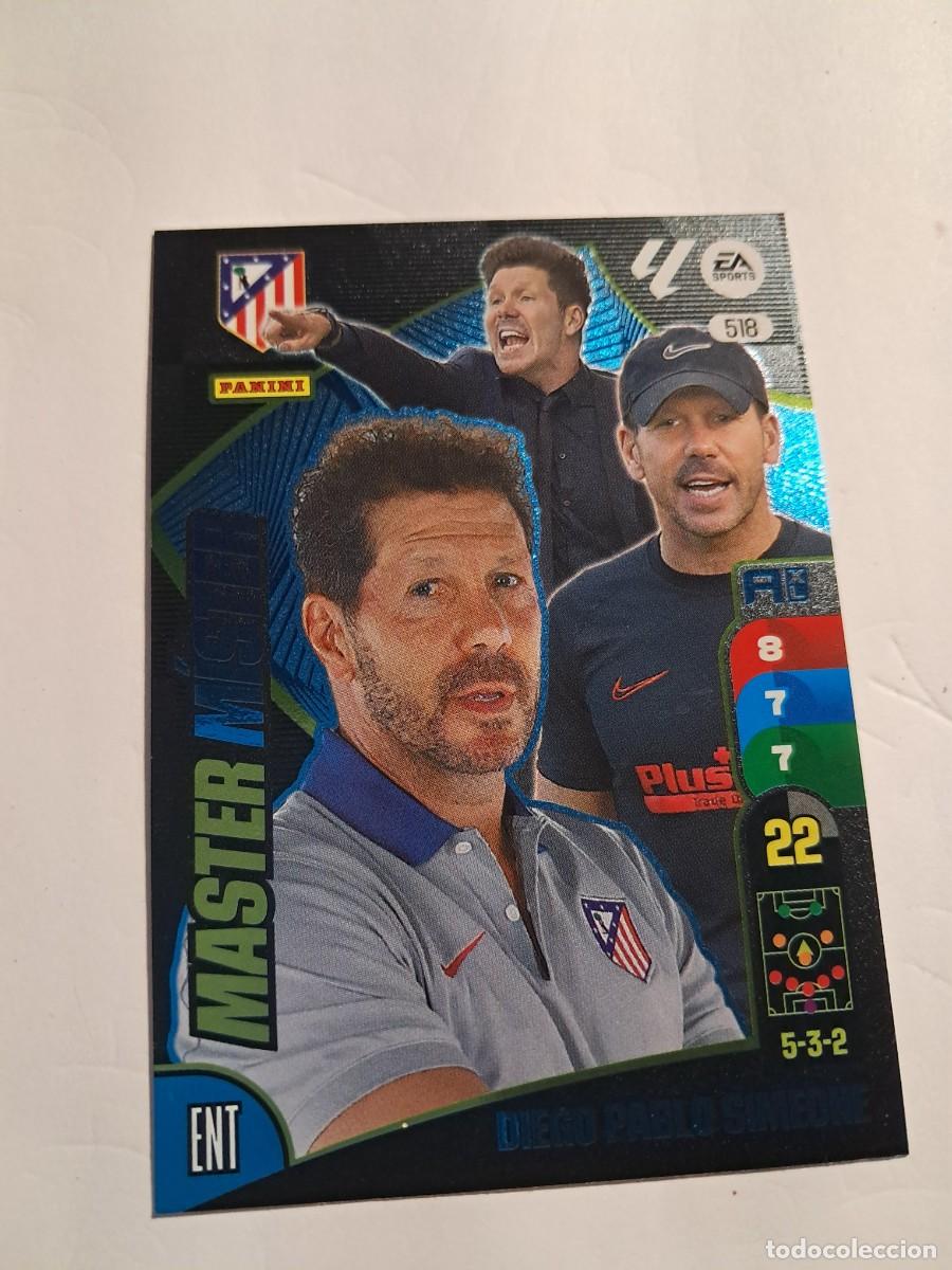 Cromos de F&uacute;tbol: CARD ADRENALYN 24/25: MASTER M&Iacute;STER AT. MADRID DIEGO PABLO SIMEONE, N&deg; 518