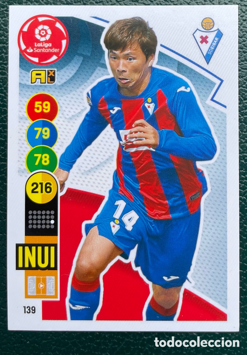 Cromos de Futebol: 139 INUI SD EIBAR FICHAS ALBUM ADRENALYN XL 2020 2021 20 21 PANINI