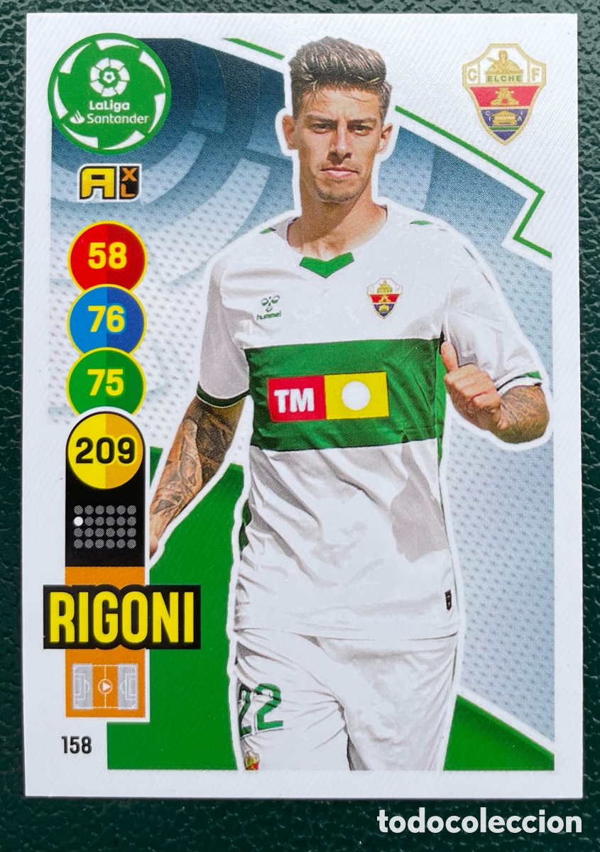 Cromos de Futebol: 158 RIGONI ELCHE CF FICHAS ALBUM ADRENALYN XL 2020 2021 20 21 PANINI